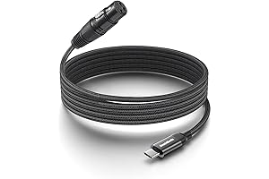 10Ft USB-C to XLR Adapter, Premium XLR Female to USB C Microphone...