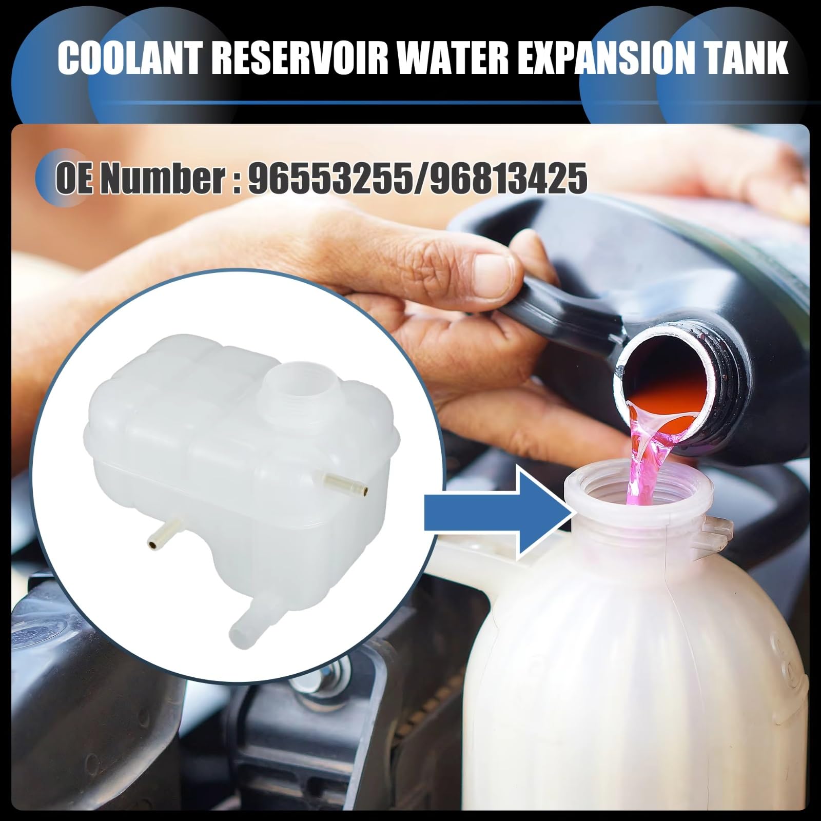 Refrigerante Vaschetta Compatibile Con Suzuki Per Forenza 2004 2005 2006 2007 2008 Serbatoio Troppo Pieno Liquido Di Raffreddamento Espansione 96553255 96813425