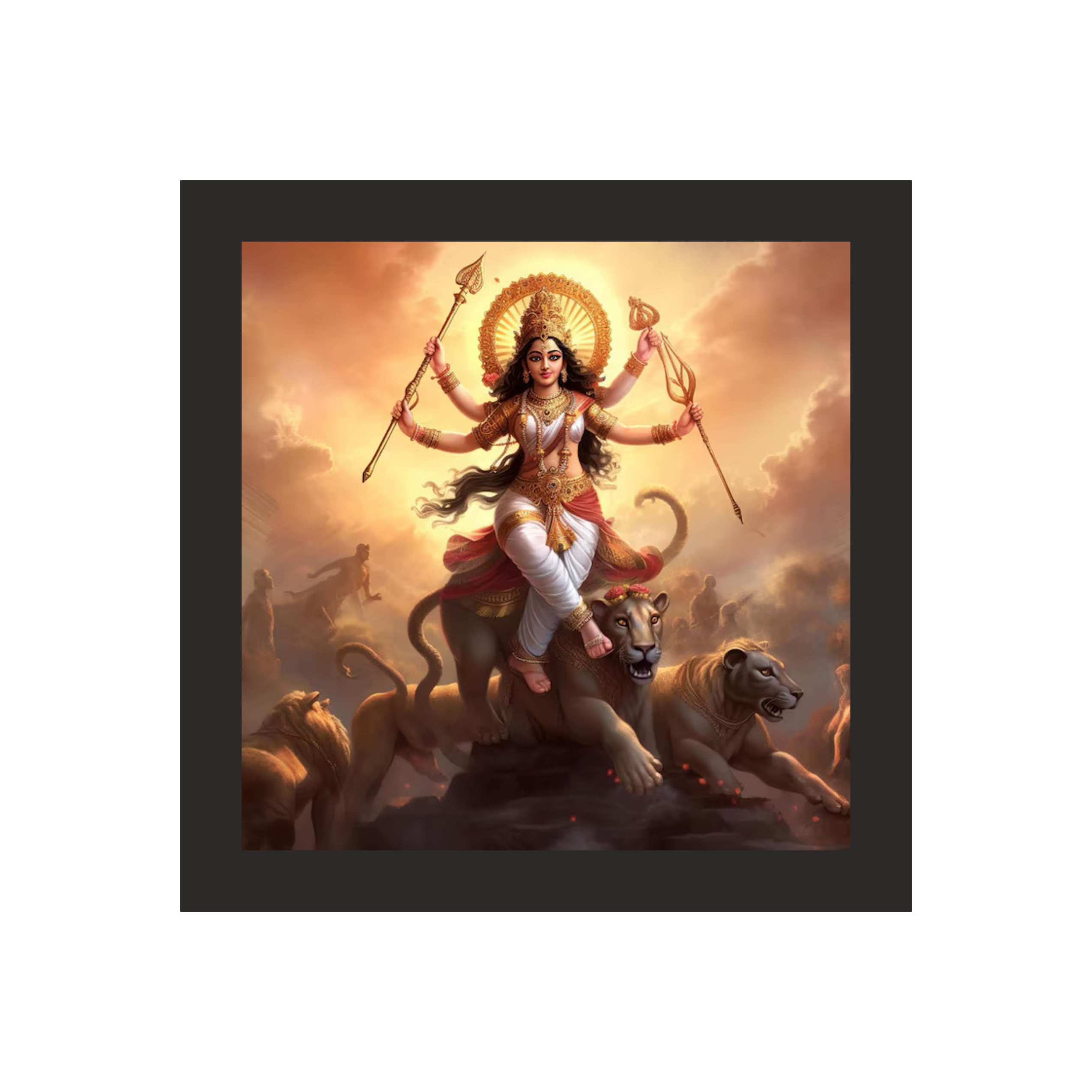 Radiant Maa Durga Wall Art