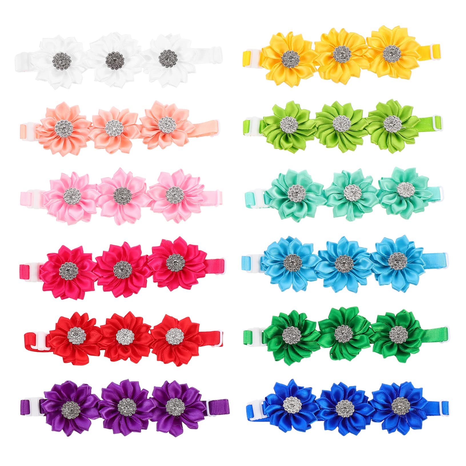Collier à fleurs en strass pour chatons parfait pour vos séances photos et mariages