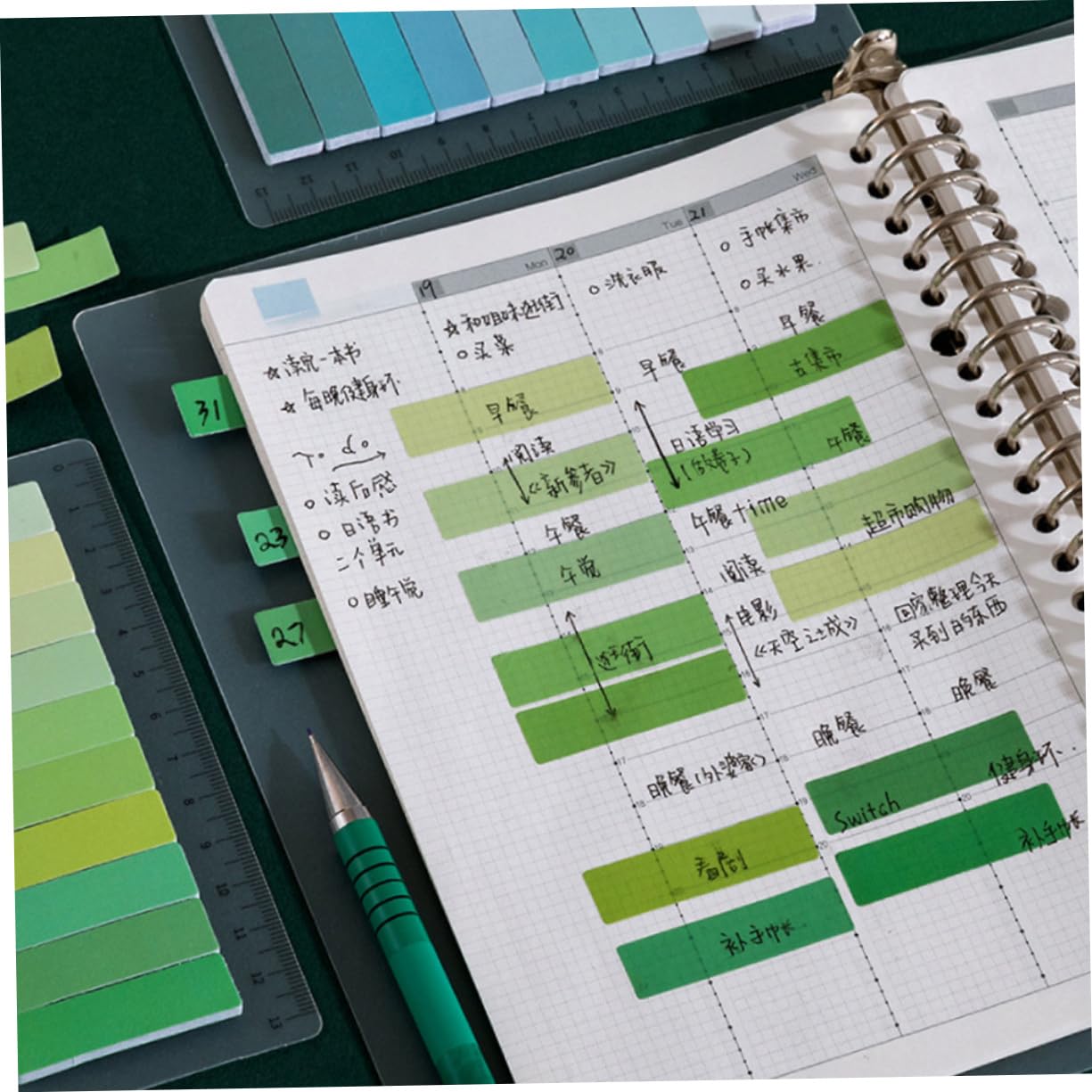 Uonlytech 12 Sätze Multi Funktionale Haftmarker Pastellfarben Transparente Buch Tabs Selbstklebende Seitenmarker für Büro und Zuhause pro für Notizen und Organisation