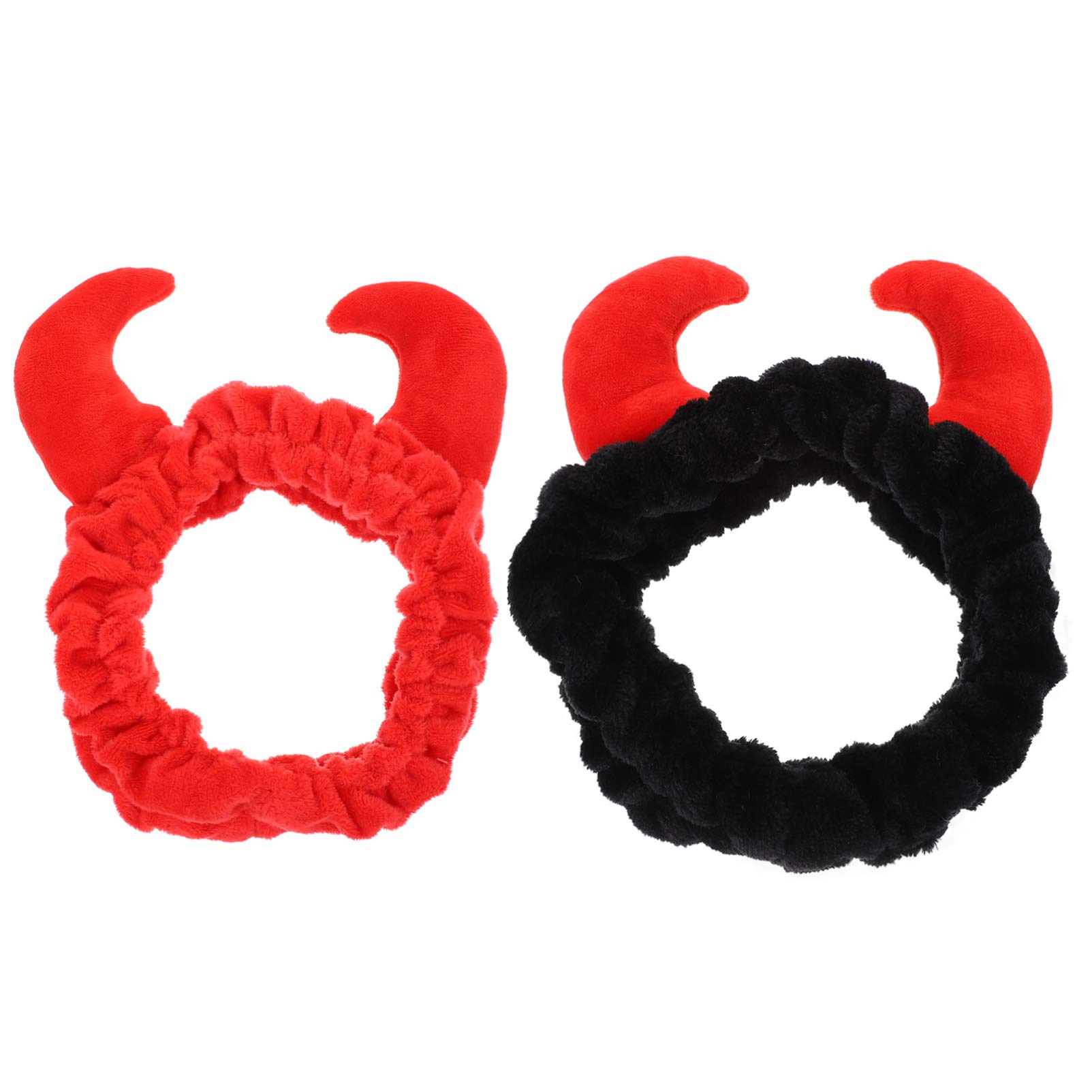 Cerchietto Chioma Donna a Corna 2 Pezzi, per Cosmetica | Morbido e Delicato sulla Pelle, per Make-up e Maschera Viso, Stile Lovely, Accessorio Riutilizzabile