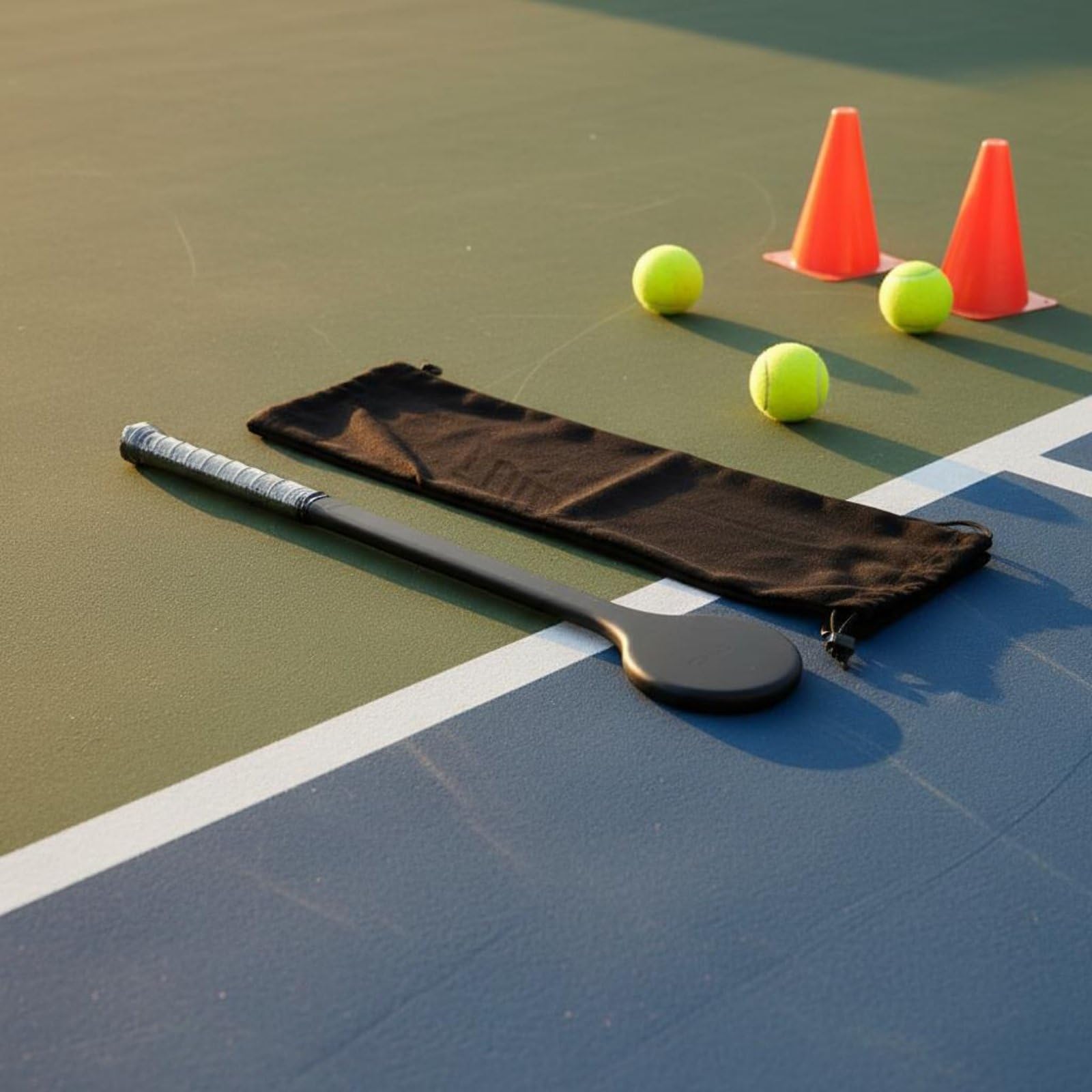 Qianly Raqueta Cuchara de Tenis Aumenta el el Control Raqueta de Agradable Ligero para Principiantes, Entrenamiento, Calentamiento