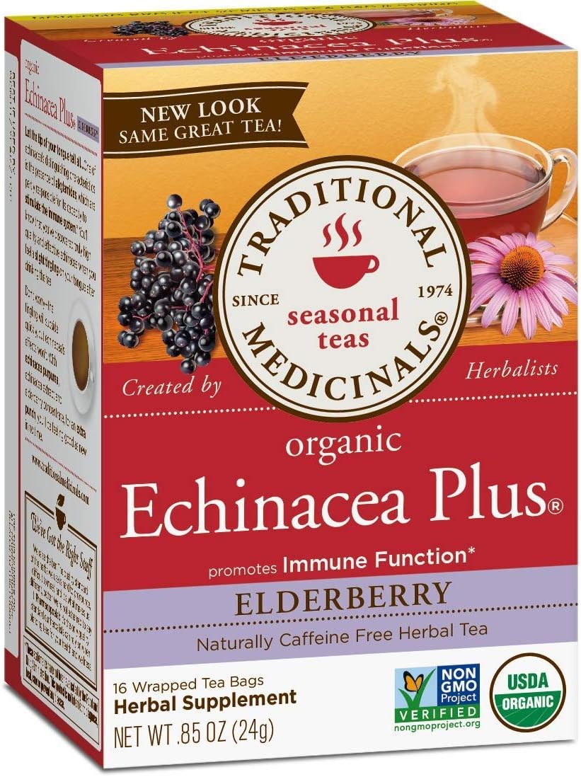 Yogi Tea Echinacea Immune Support Tea 16 Tea Bags per