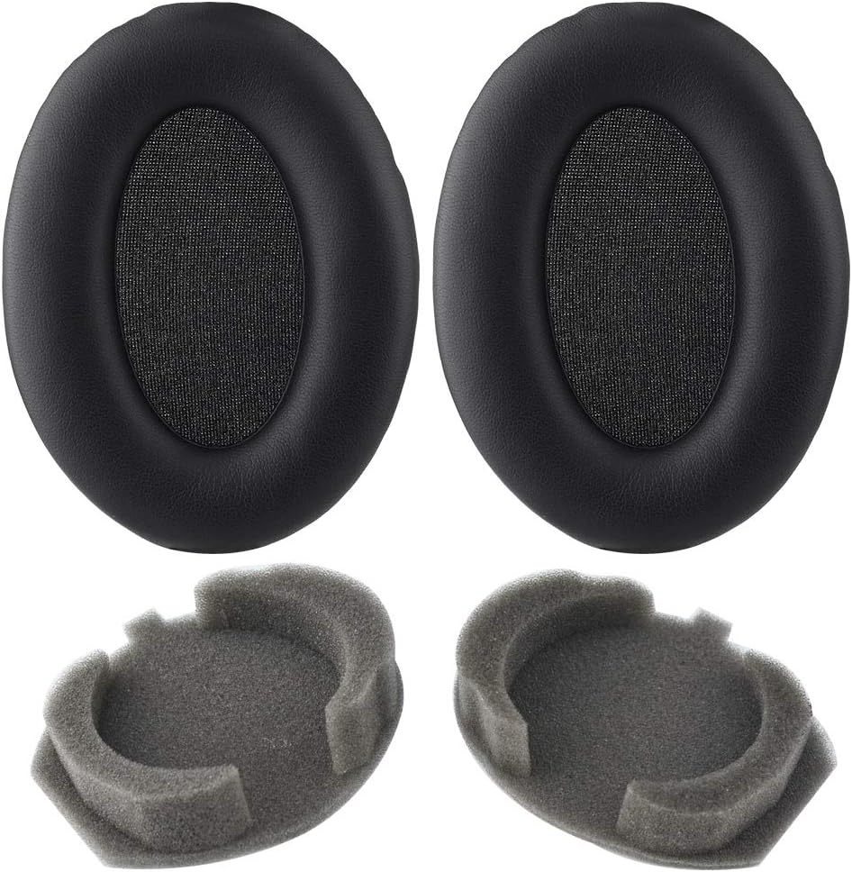 WH-1000XM3 Replacement Earpads Memory Foam Ear Pads Cushion Parts Compatible with Sony WH-1000XM3 Over-Ear Headphones (Black)