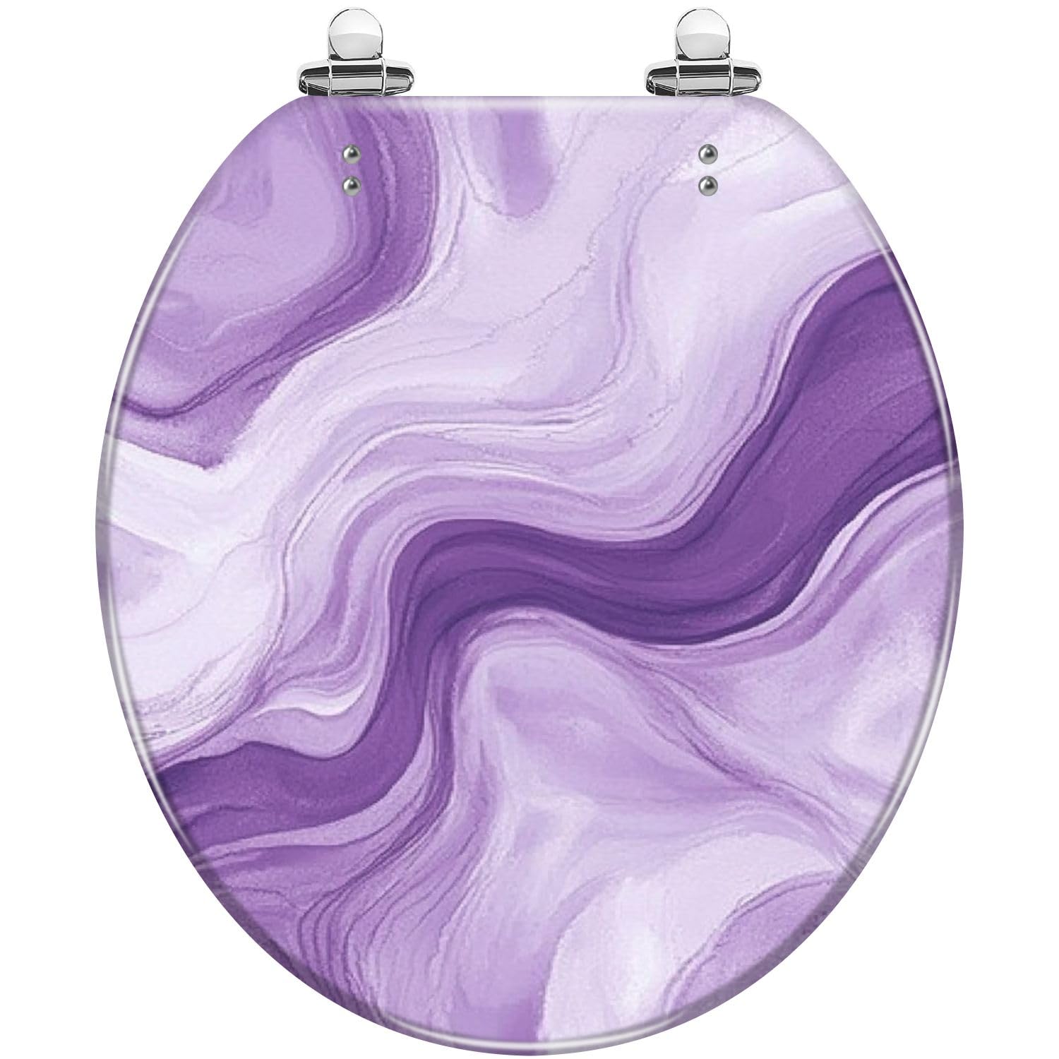 Tazyyzuu Multi9 Vibrant Coral Pirate Ship Resin Toilet Seat Slow-Close Lid Quick-Release Hinges Easy Clean 16.5X14.5 Inches(,16.5X14.5)