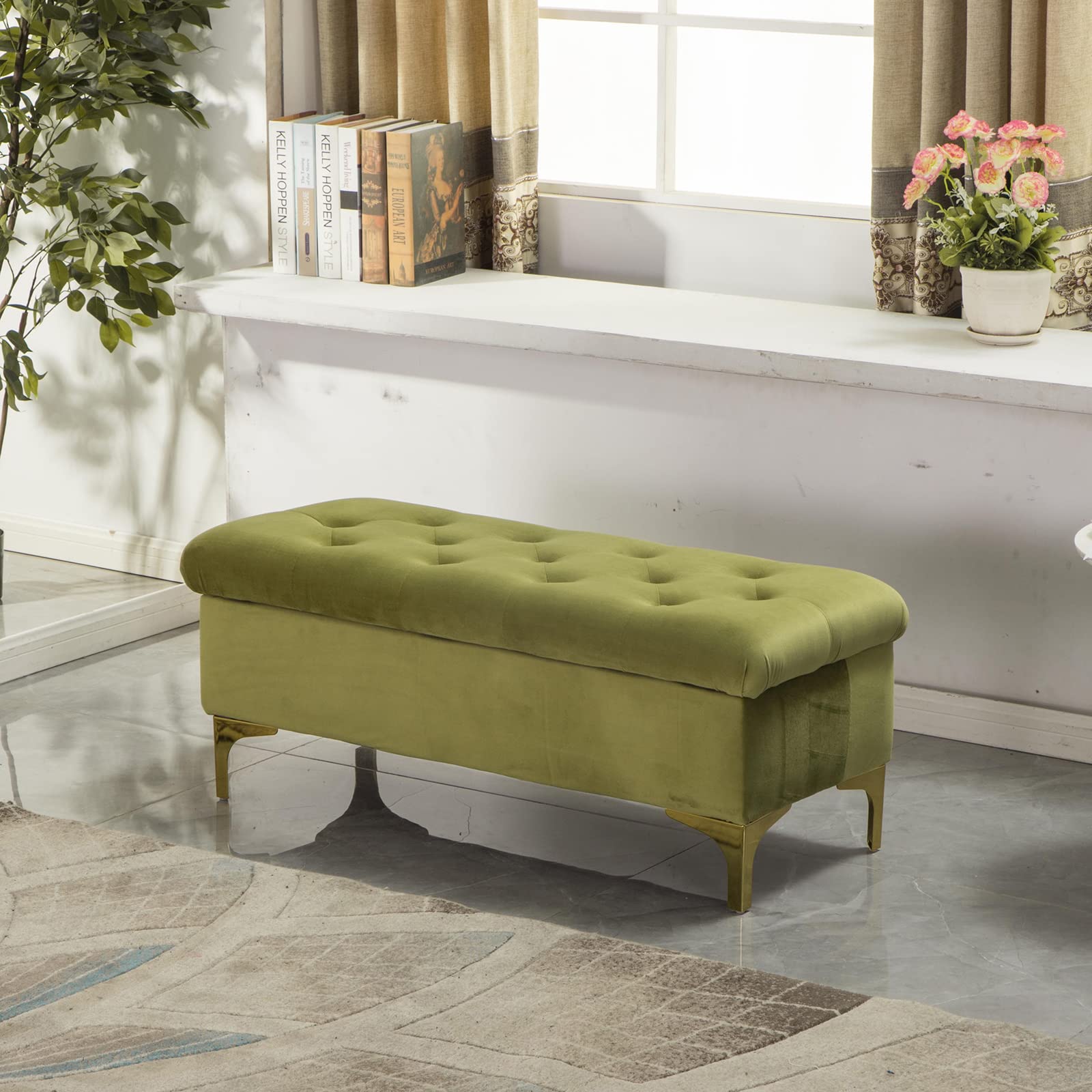 Pouf en velours vert pour transformer votre chambre en un cocon de douceur unique