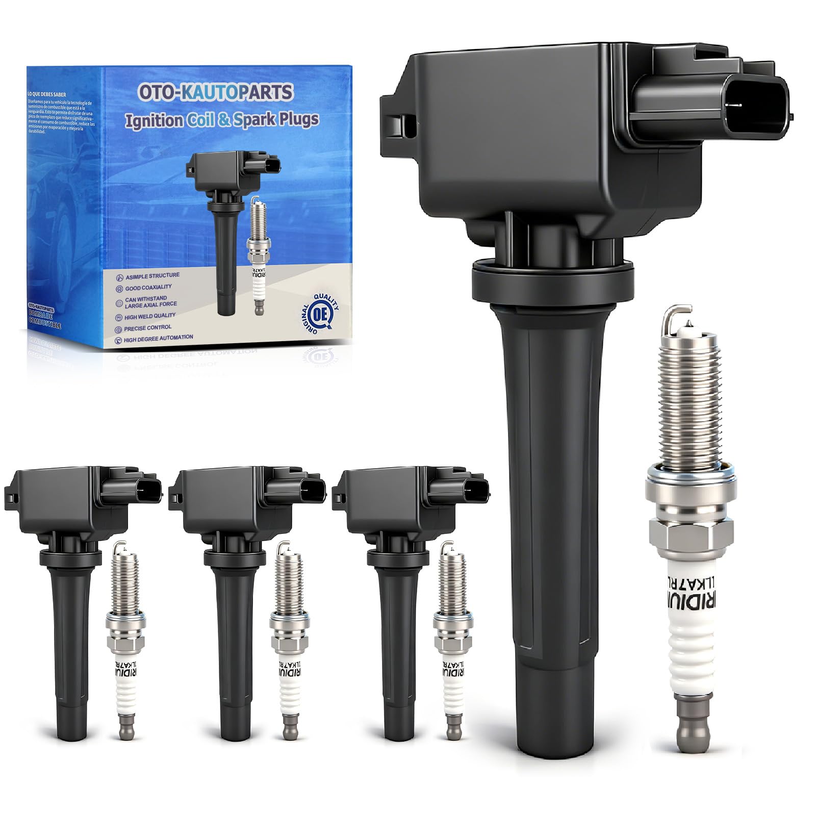 Amazon.com: OTO-K Ignition Coil Pack and Iridium Spark Plugs