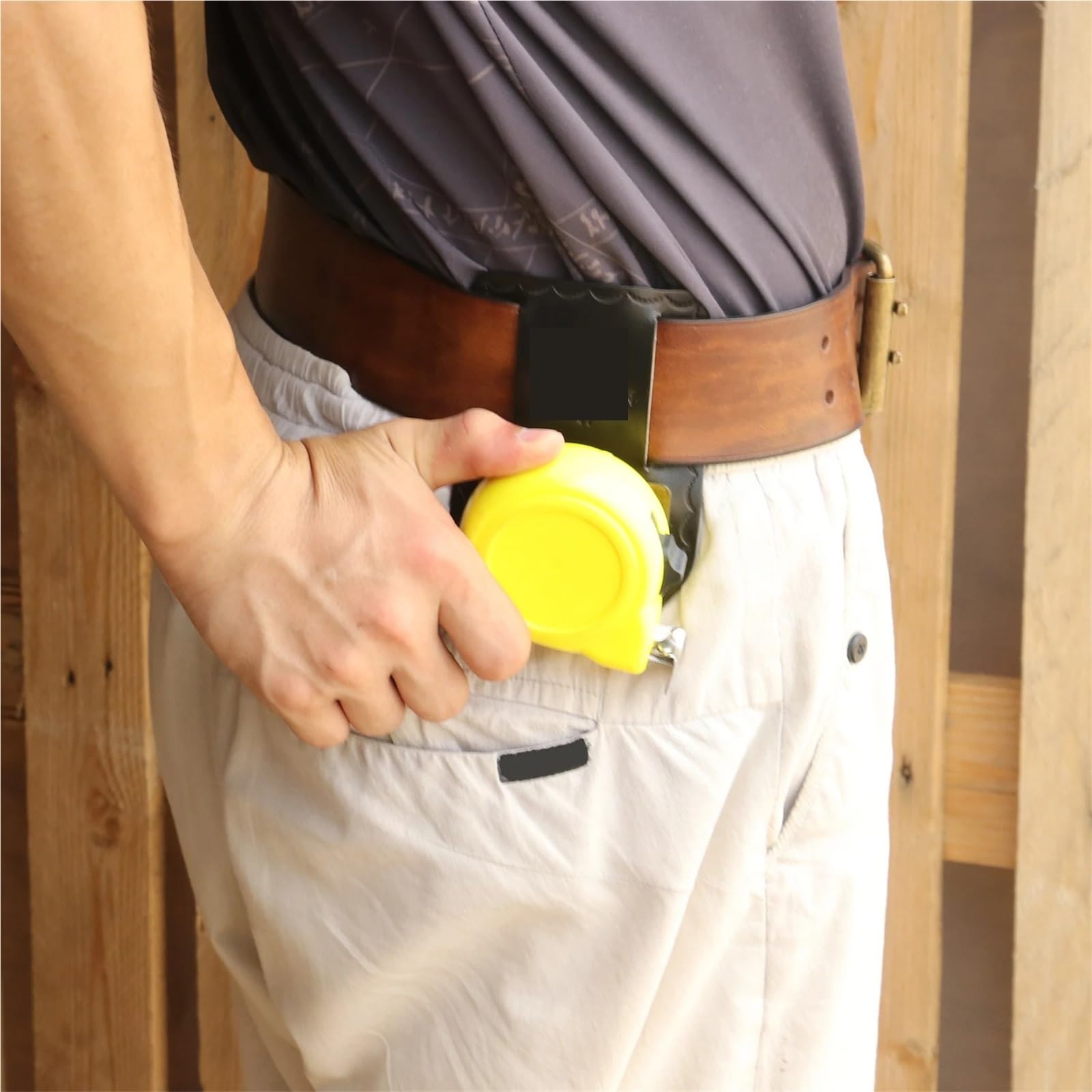 Porte-MèTre Ruban En MéTal Porte-ruban À Mesurer En Cuir