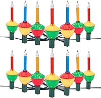 Vista 13 de Brightown - Tira de luces de burbujas navideñas – 9 luces de burbujas tradicionales multicolor con certificación UL para iluminación