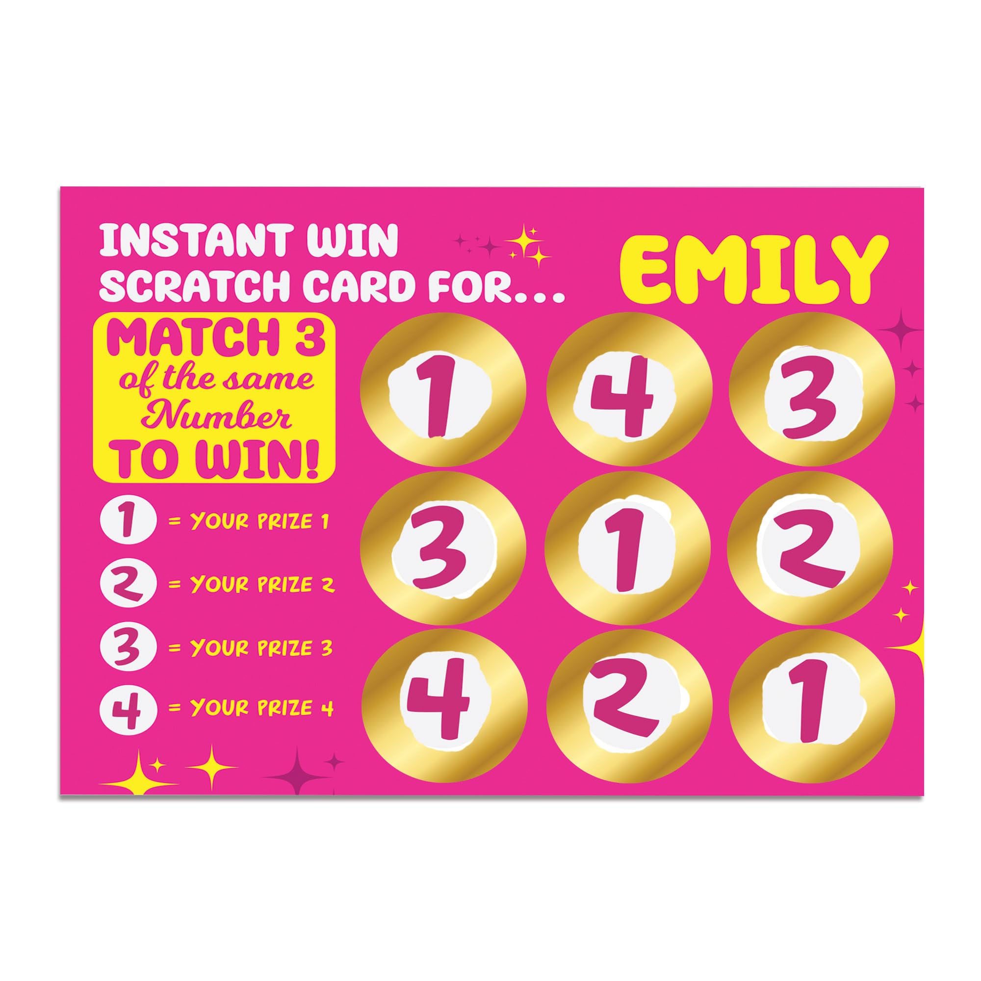 RED OCEAN Personalised Scratch Card For Her, Birthday For Women, Best Friend, Customisable Scratch Card For Daughter Mum Sister