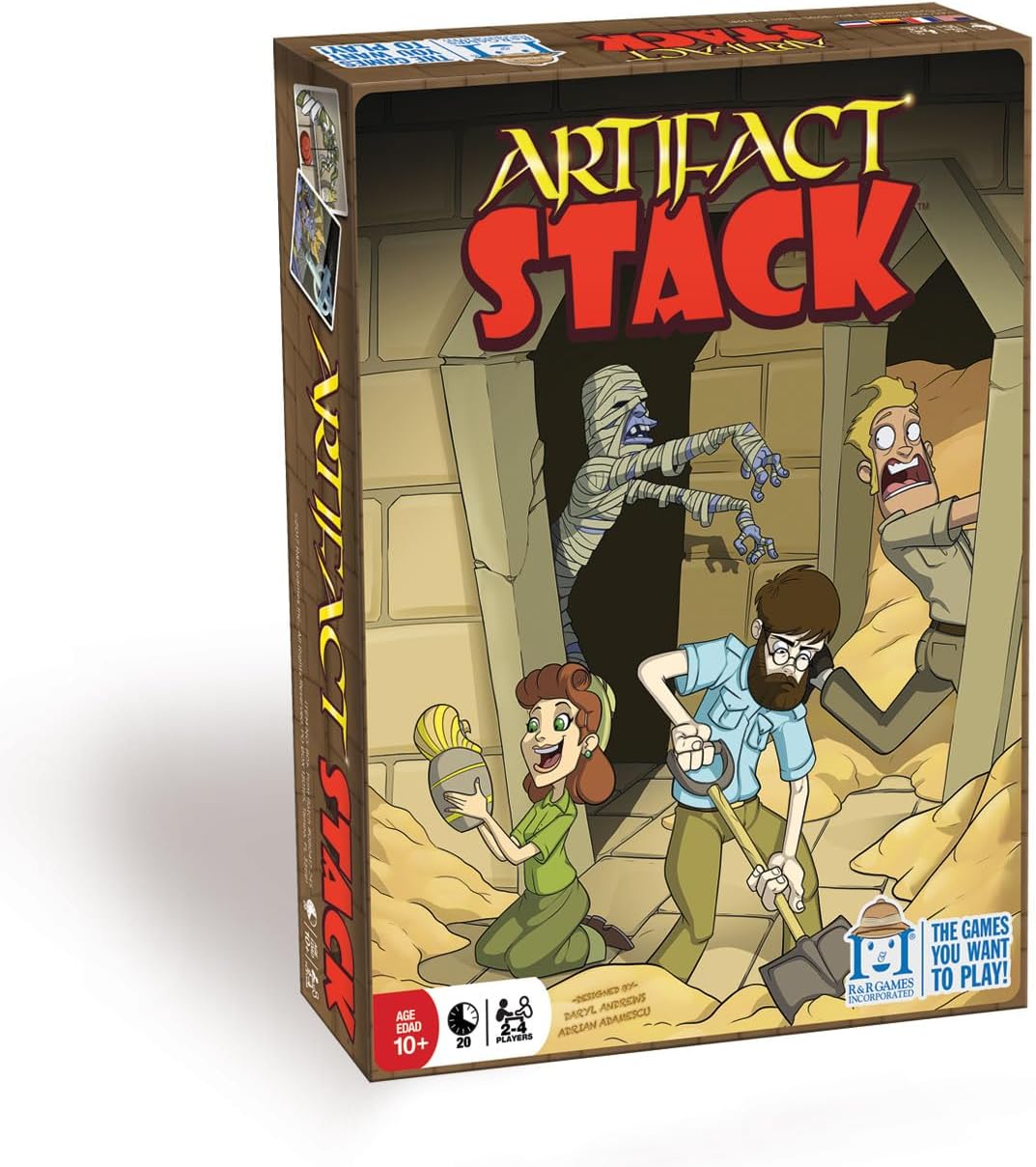 R&R Games Artifact Stack, Strategy Game, Strategy Card Game with Playing Cards for Kids, Teens, and Adults, Card Game for Family Night