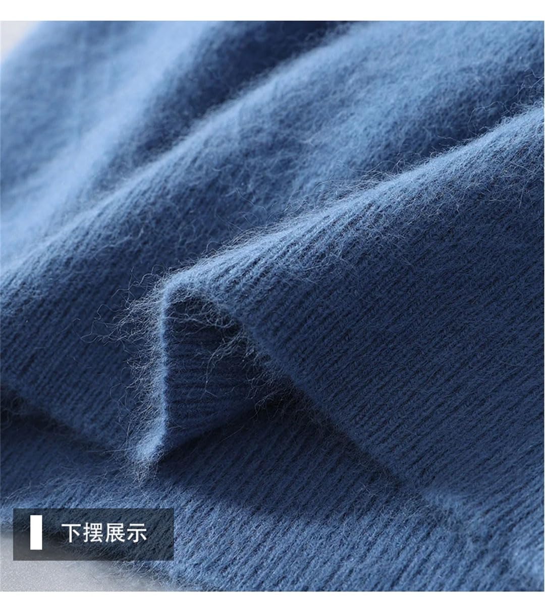 I sedili semi-alti del collo del cachemire degli uomini hanno lavorato a maglia il maglione del pullover di lana lavorato a maglia