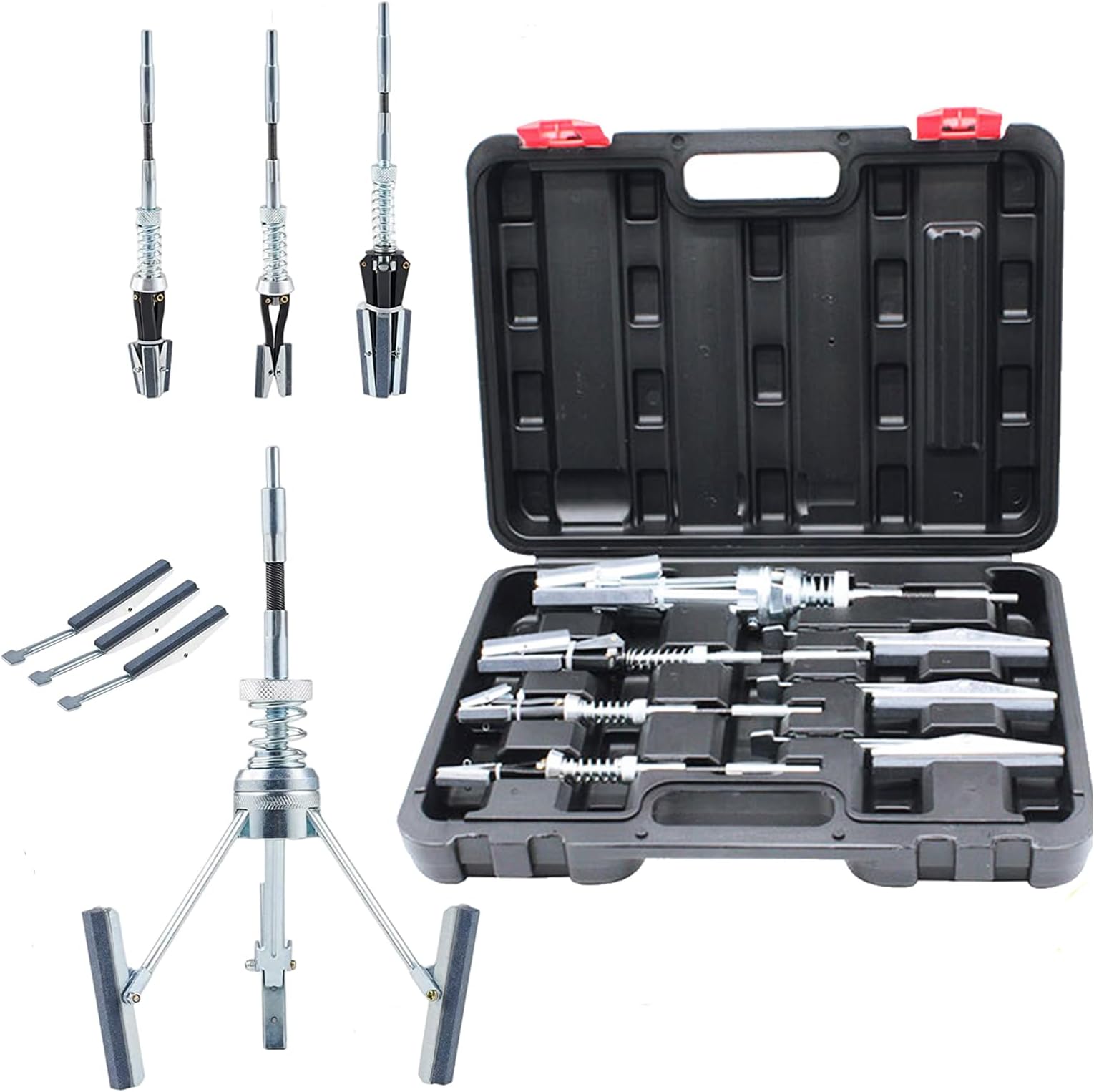 Engine Cylinder Honing Tool Kit, Finishing Grinding Stones-Recommended for use After Rough Grinding, Adjustable Cylinder Honing Tool Kit with Grinding and Polishing Stones, 3/4“ to 7”-Polishing Tools