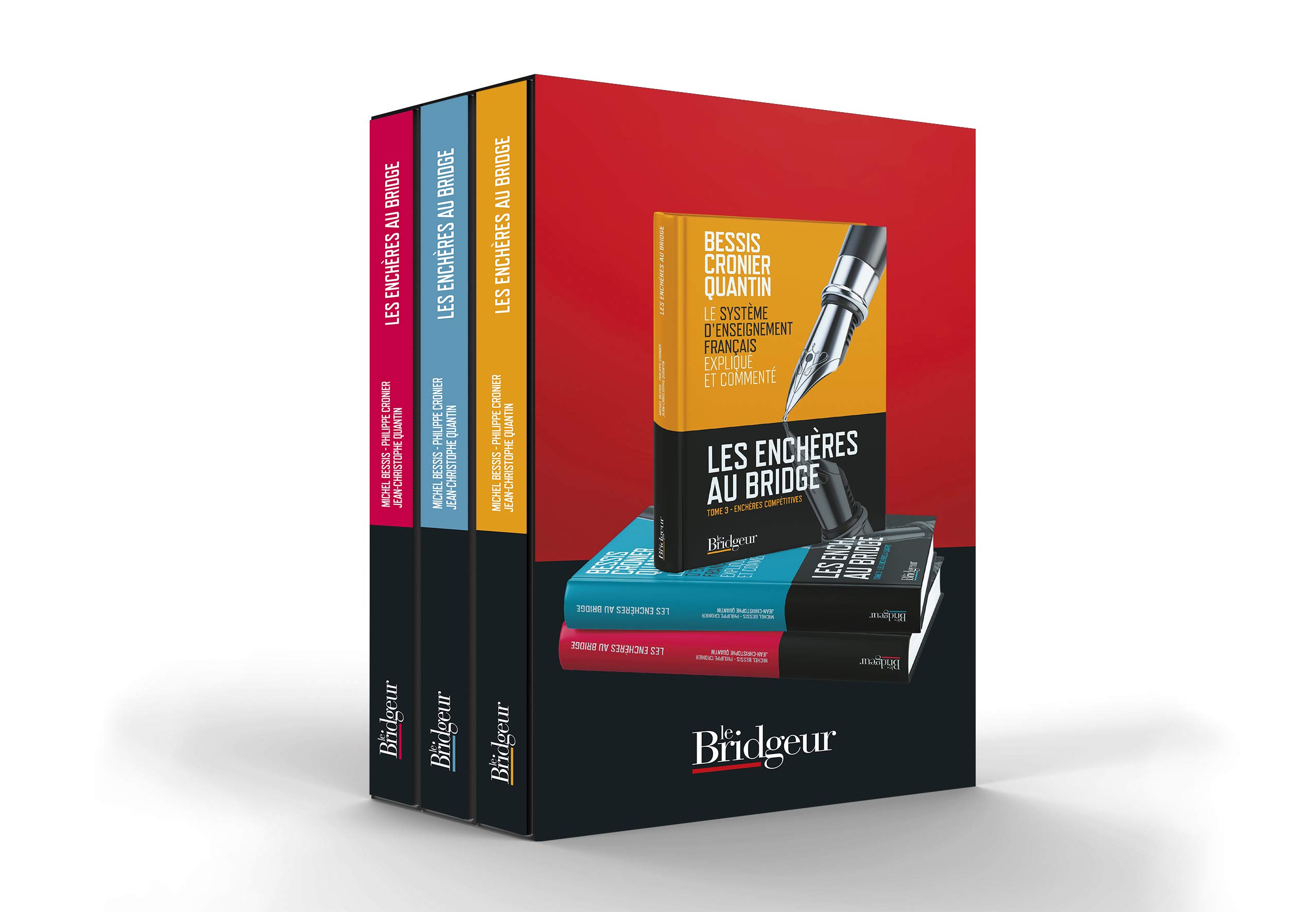 Les enchères au bridge: 3 volumes : Tome 1, Enchères à deux ; Tome 2, Enchères à quatre ; Tome 3, Enchères compétitives