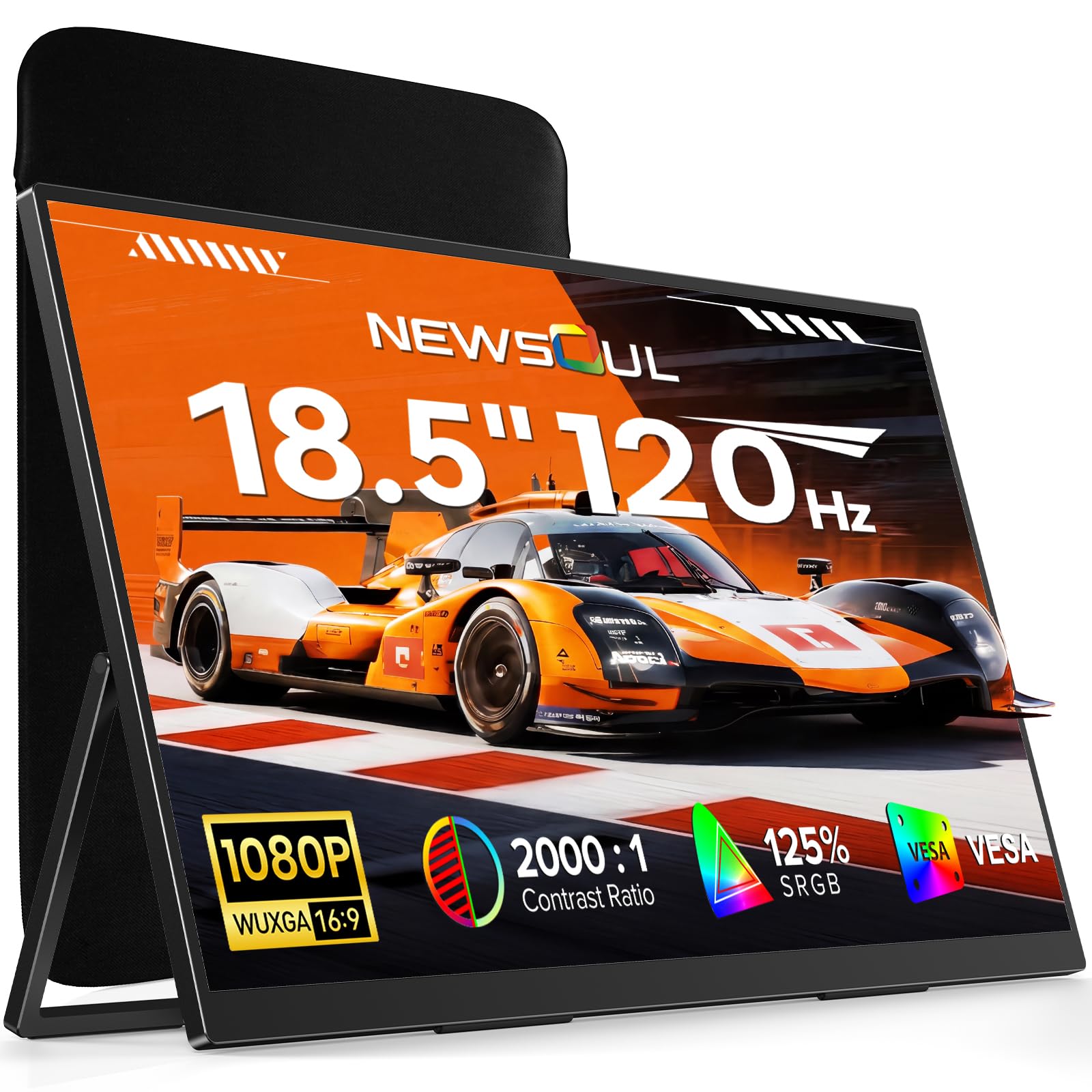 newSoul 18.5インチ モバイルモニター 本体 120Hz Amazon.co.jp: モバイルモニター 18.5インチ 120Hz ポータブルモニター