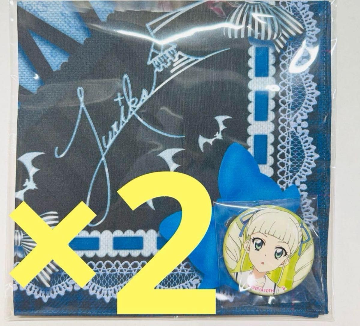 アイカツ　藤堂ユリカ　ユリカ様　缶バッジ　メモリアルハンカチ アイカツ 藤堂ユリカ ユリカ様 缶バッジ メモリアルハンカチ アイカツ