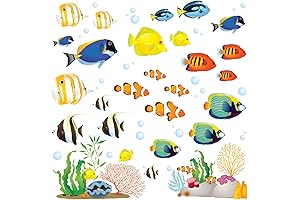 DECOWALL Coral Reef Fish Peel and Stick Wall Decals