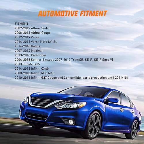 Miniatura 8 de Nilight Luz Antiniebla Compatible con 2007 2008 2009 2010 2011 2012 2013 2014 2015 2016 2017 2018 2019 Nissan Altima Versa Note Maxima Pathfinder