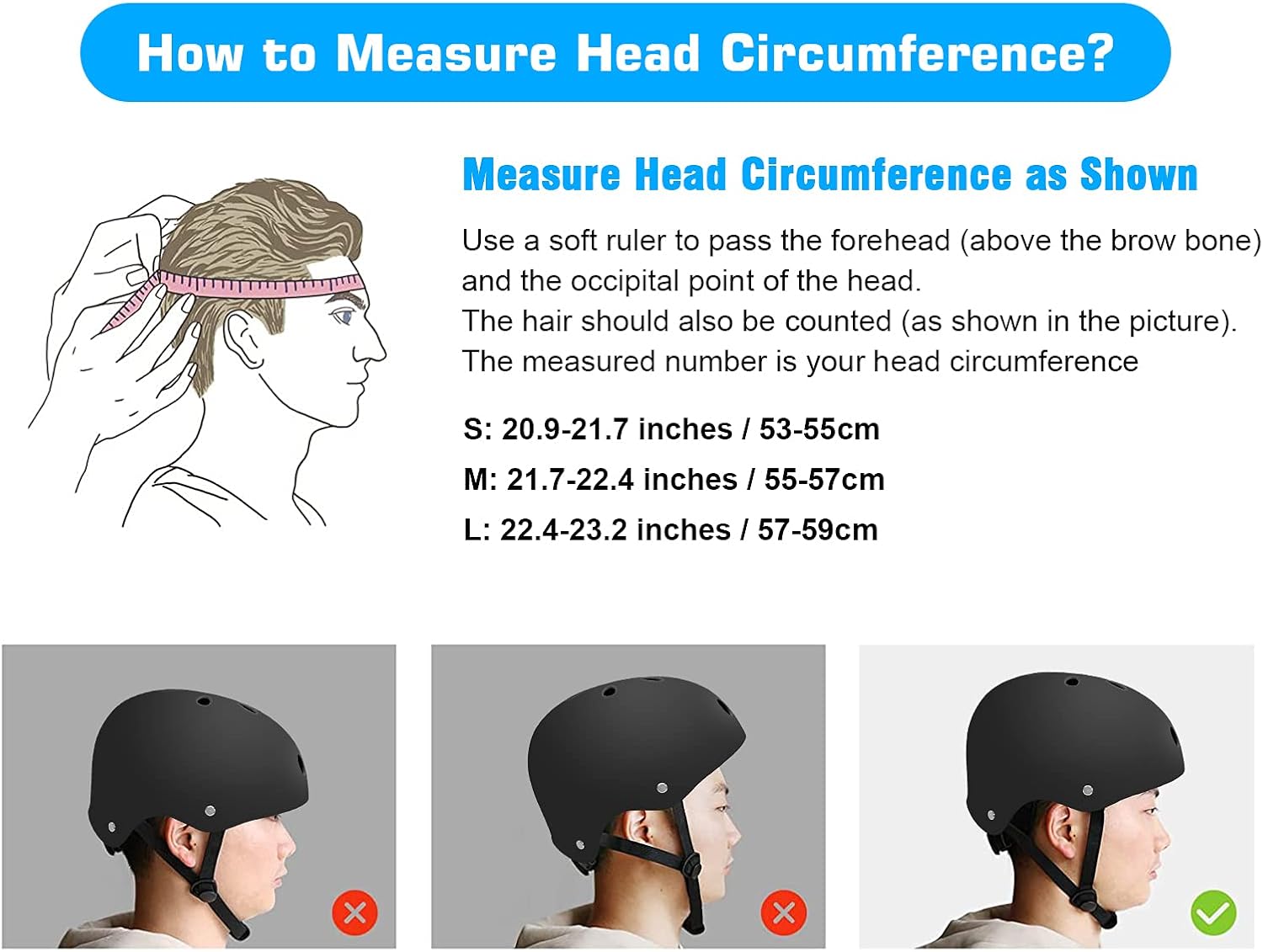 Skateboard Bike Helmet for Kids Youth Adult, Men and Women Helmet, CPSC Certified Lightweight for Cycling Skateboarding Scooter Roller Skate Inline Skating Longboard : Sports & Outdoors