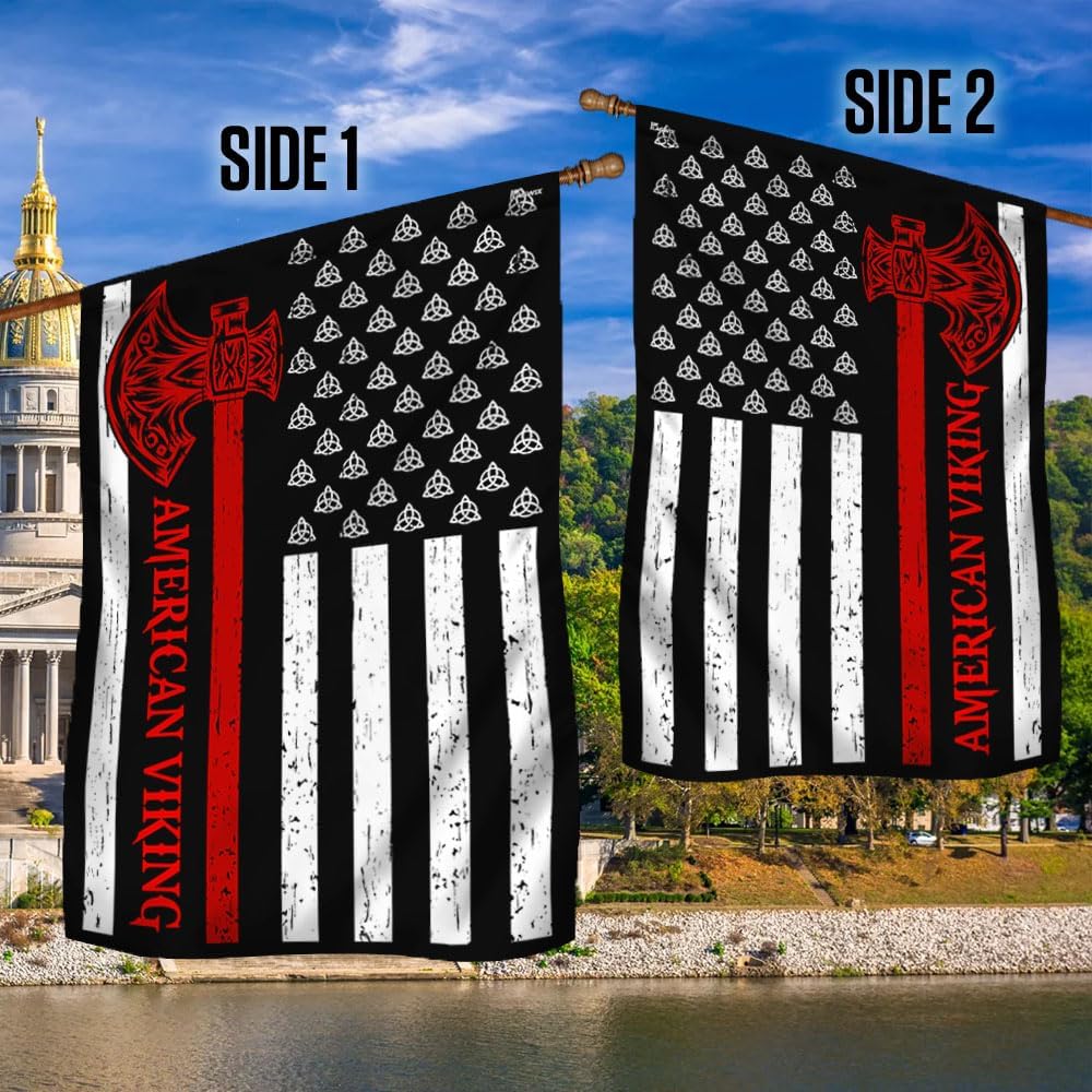 Flags-American Viking Flag MLH914F, House Flag (29.5" x 39.5")-USA House Garden Flags Premium Polyester-Decorative Outdoor Flags