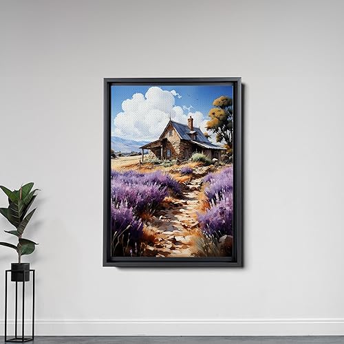 Miniatura 4 de Fields of Lavender, Watercolor Provence Landscape and Lavender Field, Watercolor Prints of Serene Beauty, Canvas, Art Print