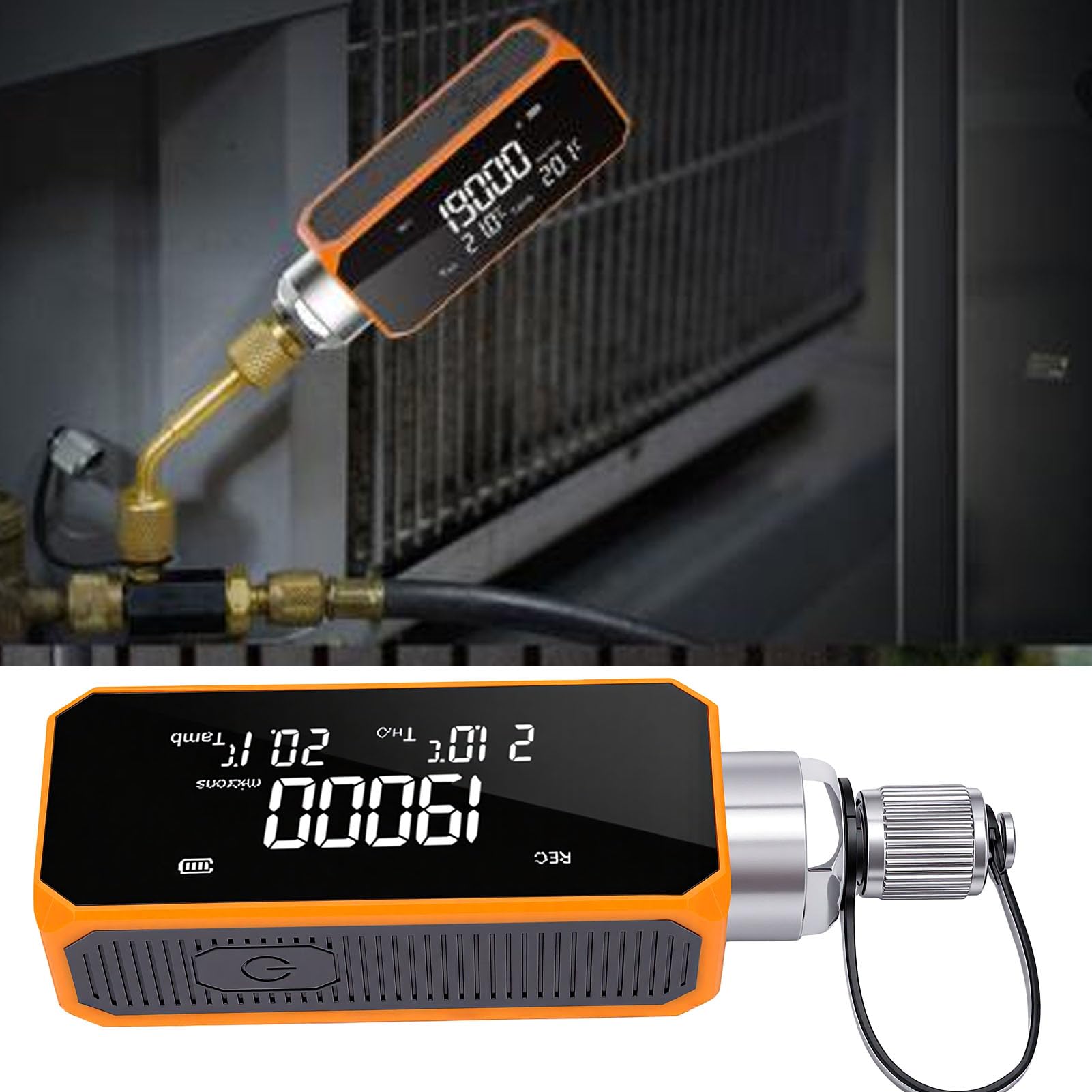 Naroote Vacuómetro Digital 1/4" SAE Recargable