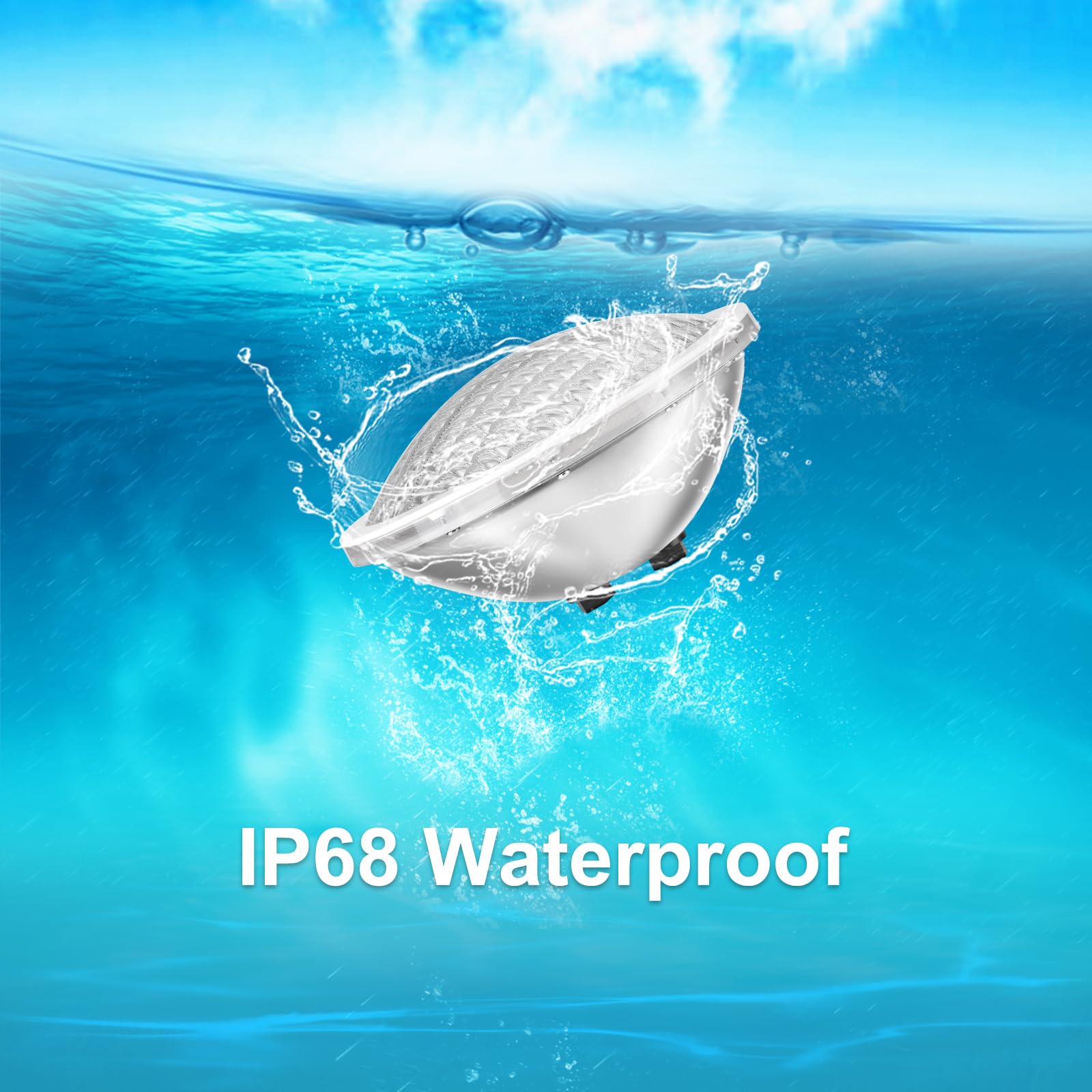 30W Lampada Piscina LED PAR56 Sott'acqua, Faro Piscina RGB Multicolore Dimmerabile 1200lm, Timer 2/4/6H, Acciaio Inox 316 IP68 Impermeabile Luce Piscinas con Telecomando, 12V AC