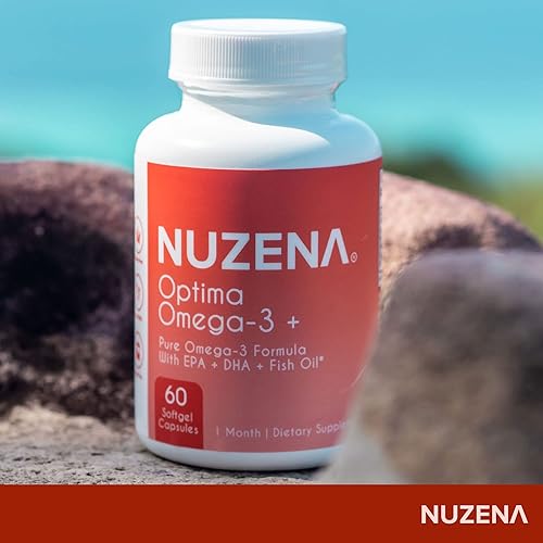 Miniatura 3 de Nuzena Optima Omega 3 + paquete con azafrán Super Spice+, soporta articulaciones, cerebro, corazón, ojos, memoria y estado de ánimo con aceite de