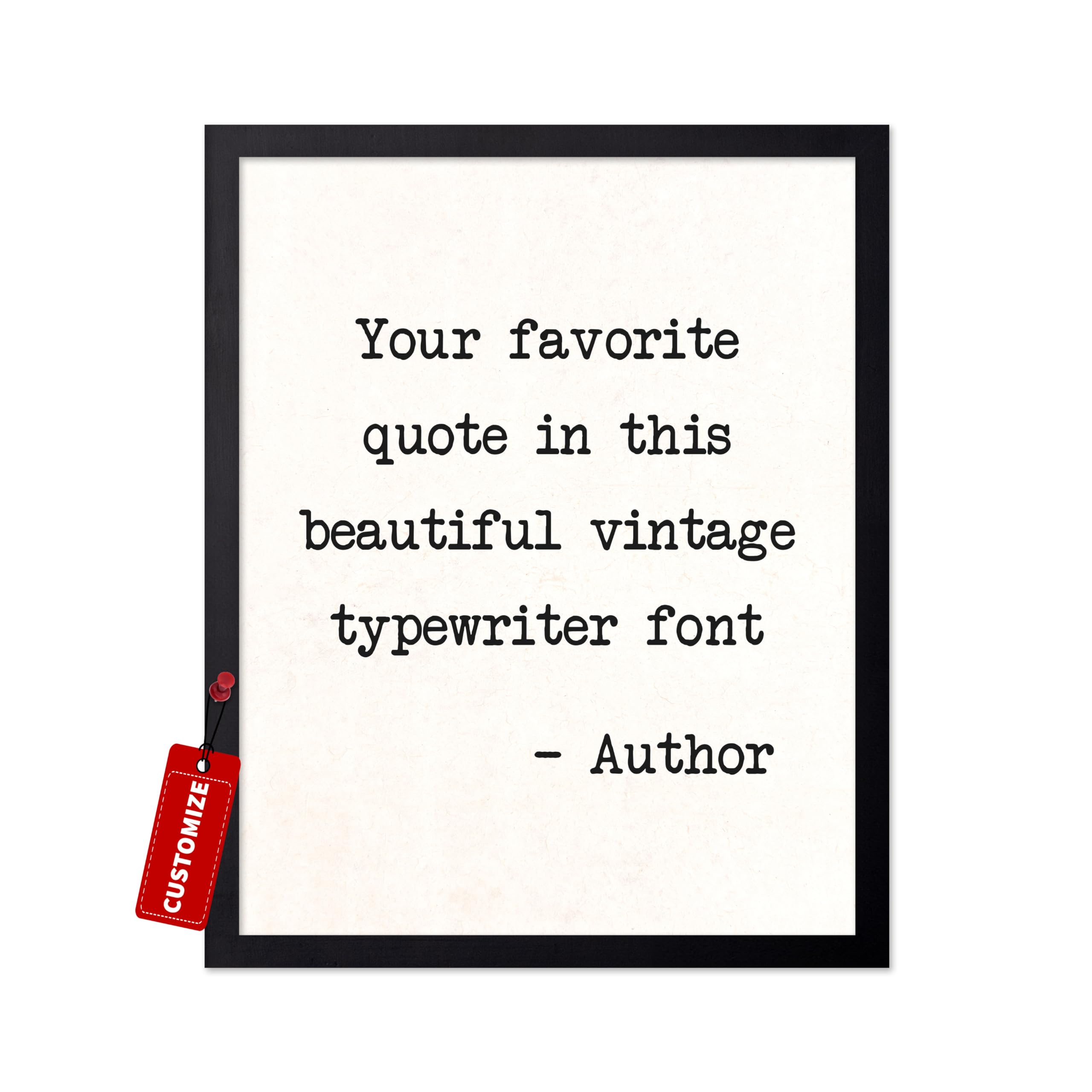 Poster Master Personalized Quotes Print, Customized Typography Poster and Canvas, Typewriter Art, Minimal Decor, Gift for Family, Loved Ones, Friends,