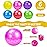 Hymaz 20Pcs Bouncy Balls for Kids Toddlers, 9 Inch Sensory Balls Spiky Massage Stress Ball Bulk with Air Pump, Indoor Outdoor Adult Sports Sensory Toys & Kids Fun Beach Party Favors