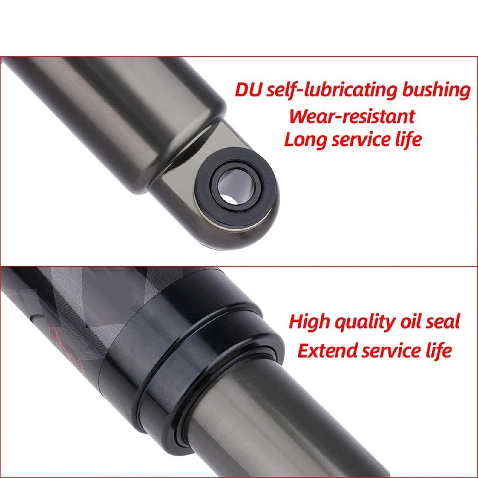 Amortiguador Amortiguadores Amortiguador Aire Para Bicicleta Montaña 125Mm 150Mm 165Mm 190Mm 200Mm Aleación Plegable Para Ciclismo