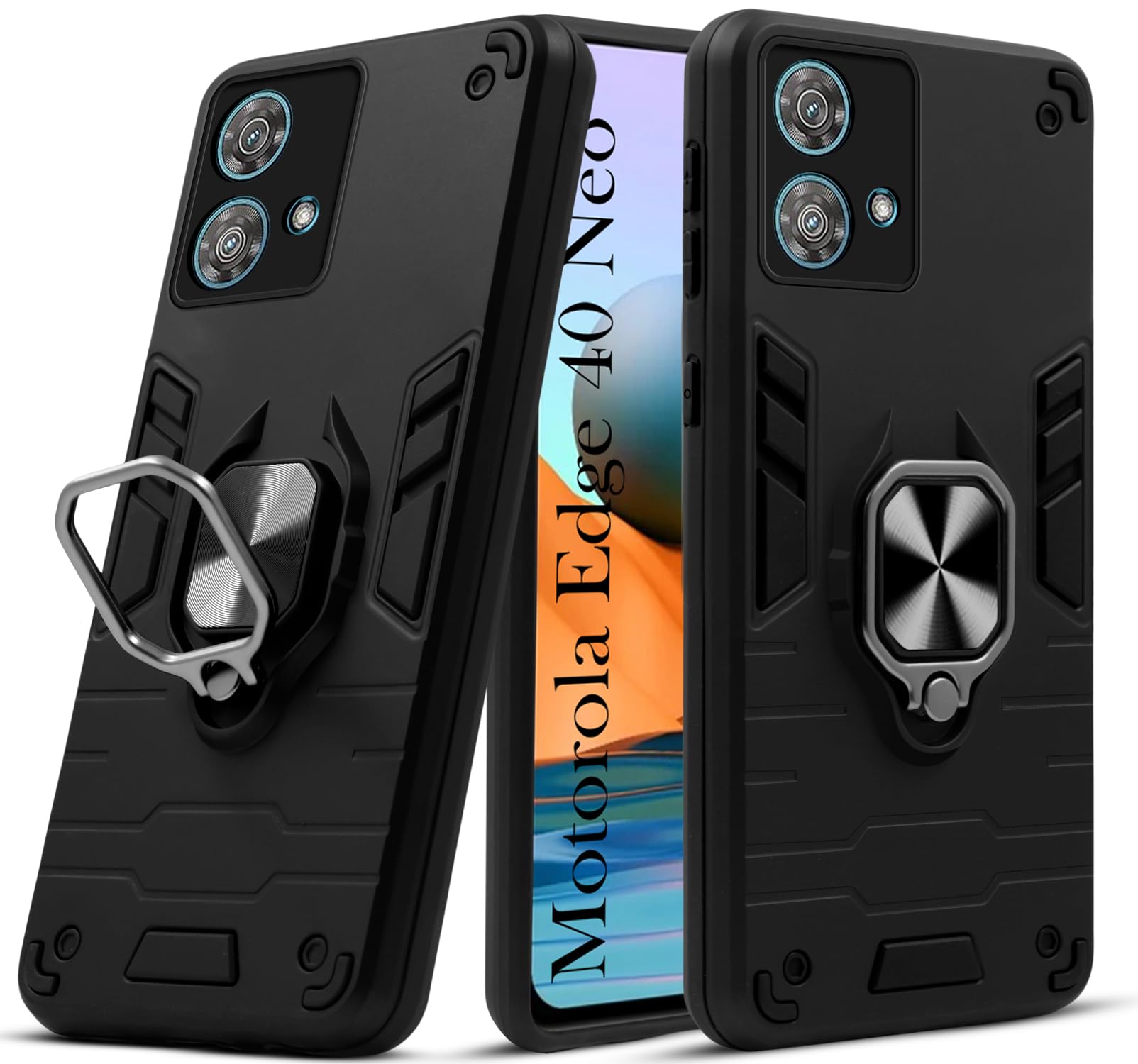 Jkobi Back Cover Case for Motorola Moto Edge 40 Neo (Shockproof Polycarbonate Dual Layer Hybrid Armor | Robust Black) (B0CR7RKCKX) Amazon Price History, Amazon Price Tracker