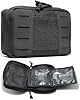 Small Molle Utility Pouch - First Aid Bag Admin Pouch Empty-Medical Pouches for Home Outdoor Travel Camping Hiking Black