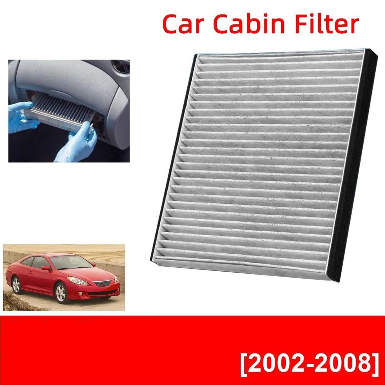 Do Toyota Solara 2002-2008 filtr kabinowy samochodowy z węglem aktywnym CF10132 87139-06030 87139-32010 87139-YZZ05