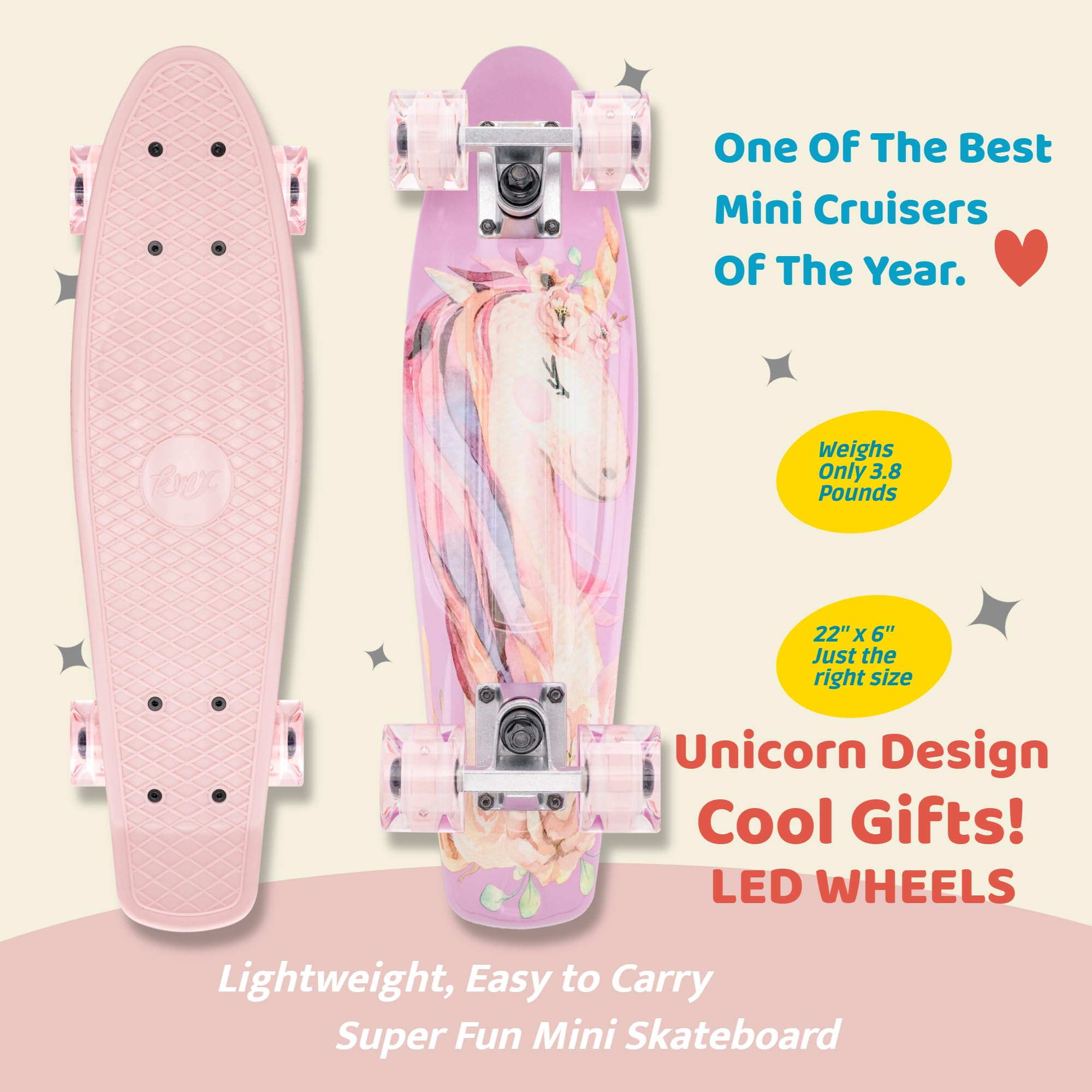KMX 56 cm / 68.6 cm Complete Mini Cruiser plastikowa deskorolka dla początkujących