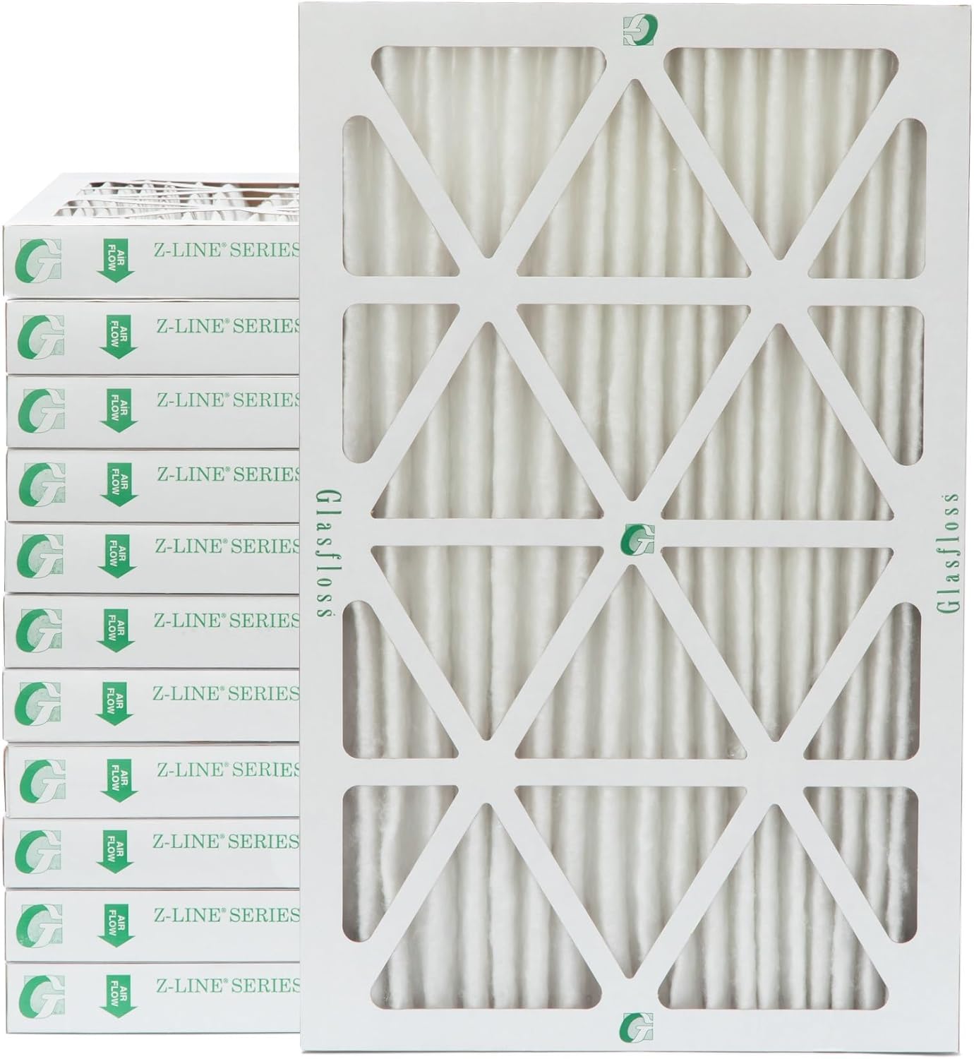 Glasfloss 16x20x2 MERV 10 Furnace Filter (12 Pack)