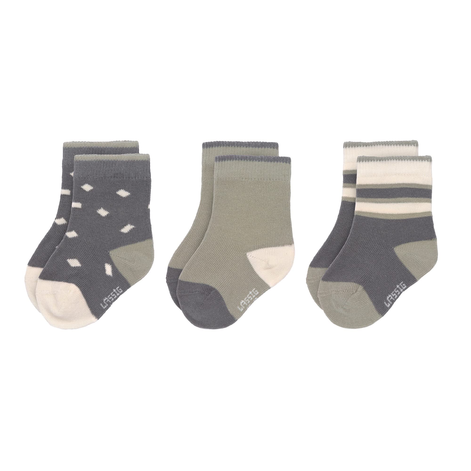 Lässig Set of 3 pairs of baby socks Gots