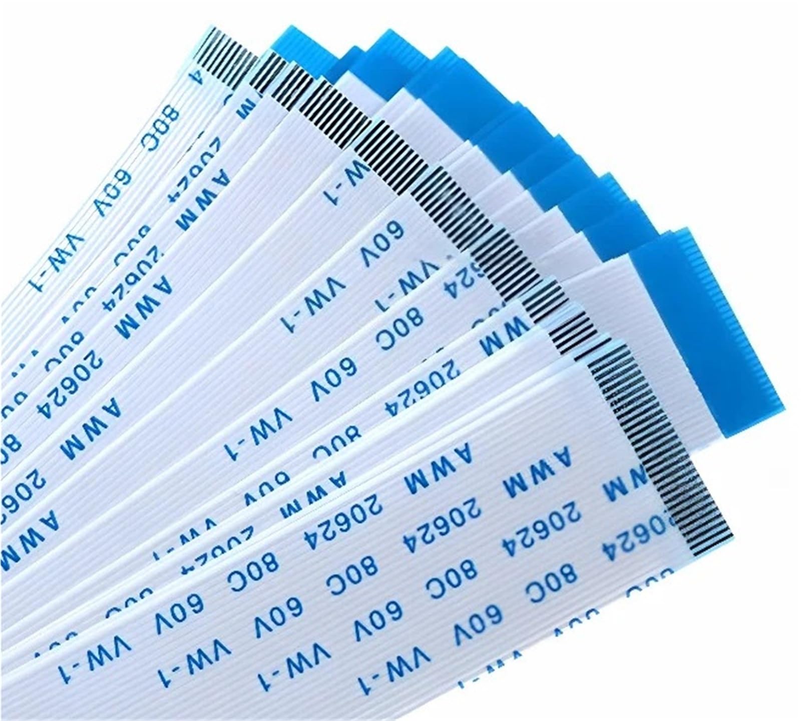 10 Stück FPC FFC flexibles Flachkabel 0,5 mm 1,0 mm 4/5/6/8/10/12/14/16/20/22/24/26/30/34/40 Pins AWM 20624 80C 60 V VW-1