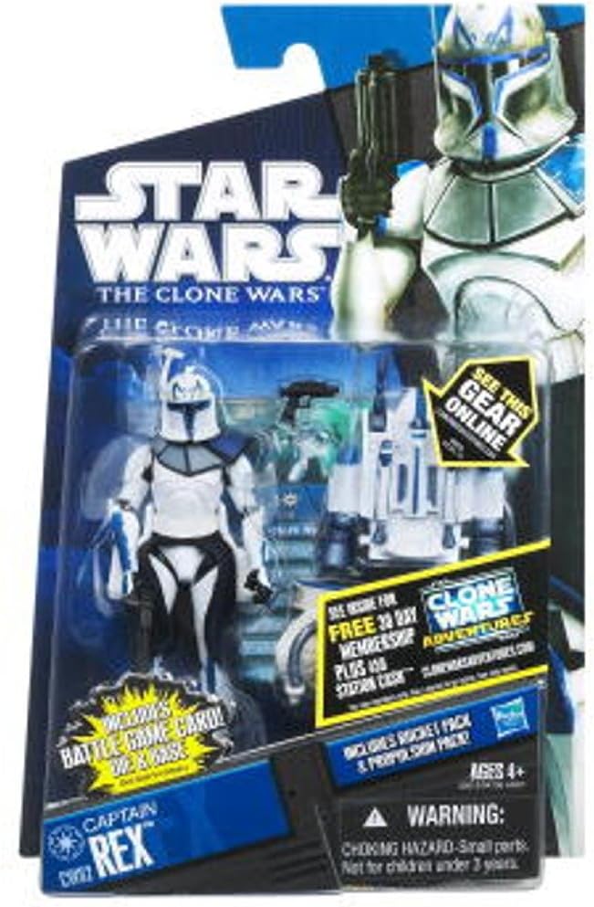 Star Wars 2011 Clone Wars Animated Action Figure CW No. 62 Captain Rex Jet Pack
