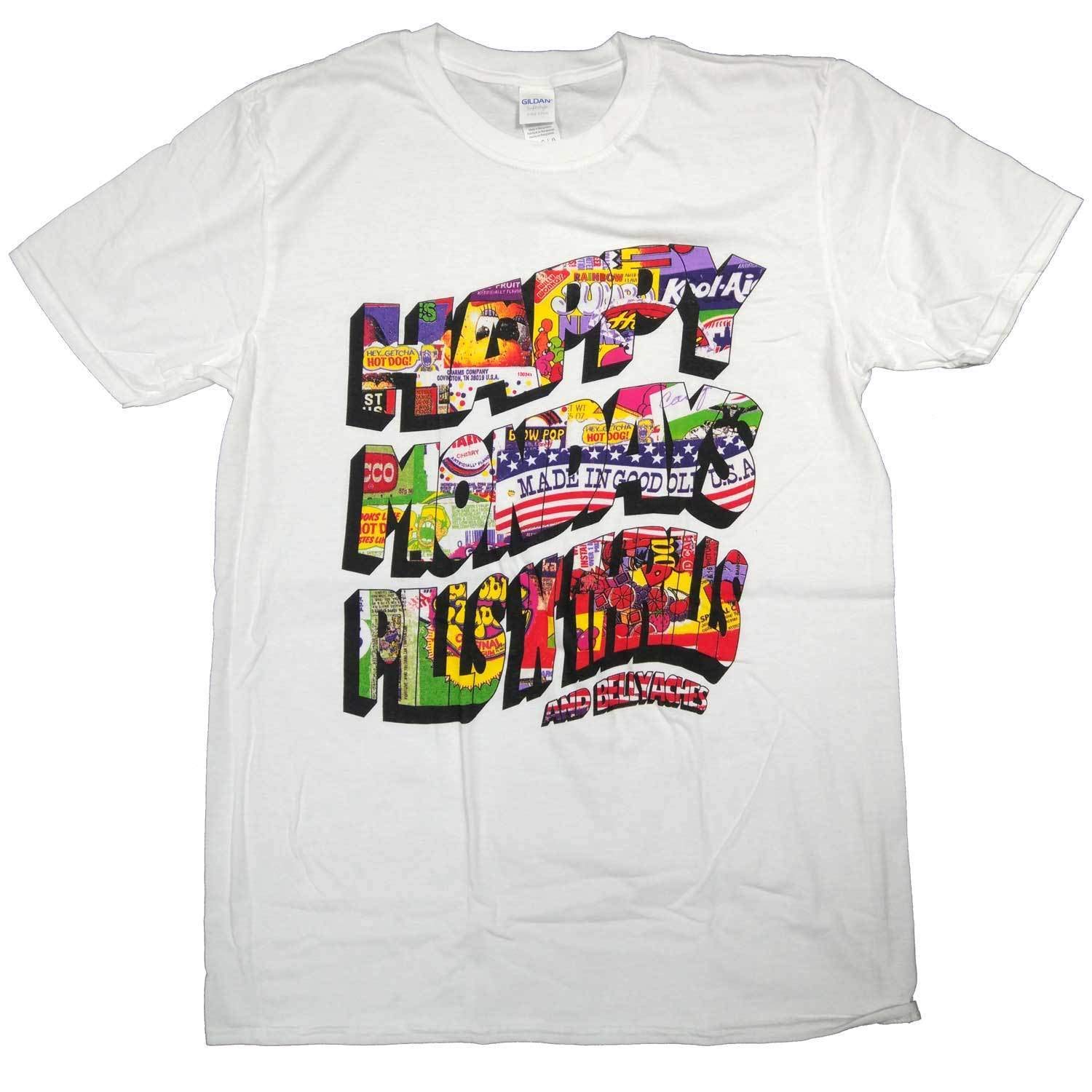Hpc White Happy Mondays T Shirt Pills Thrills & Bellyaches L