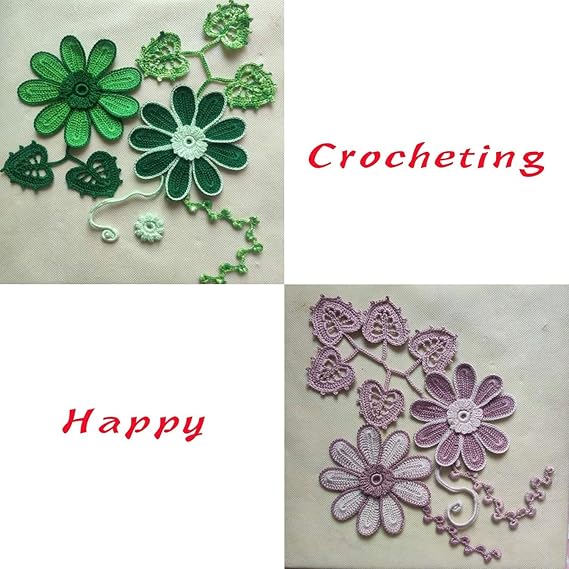 golo Crochet Thread Size10 Embroidery Thread 10gX9 Crochet Yarn for Hand Knitting 10-9-1