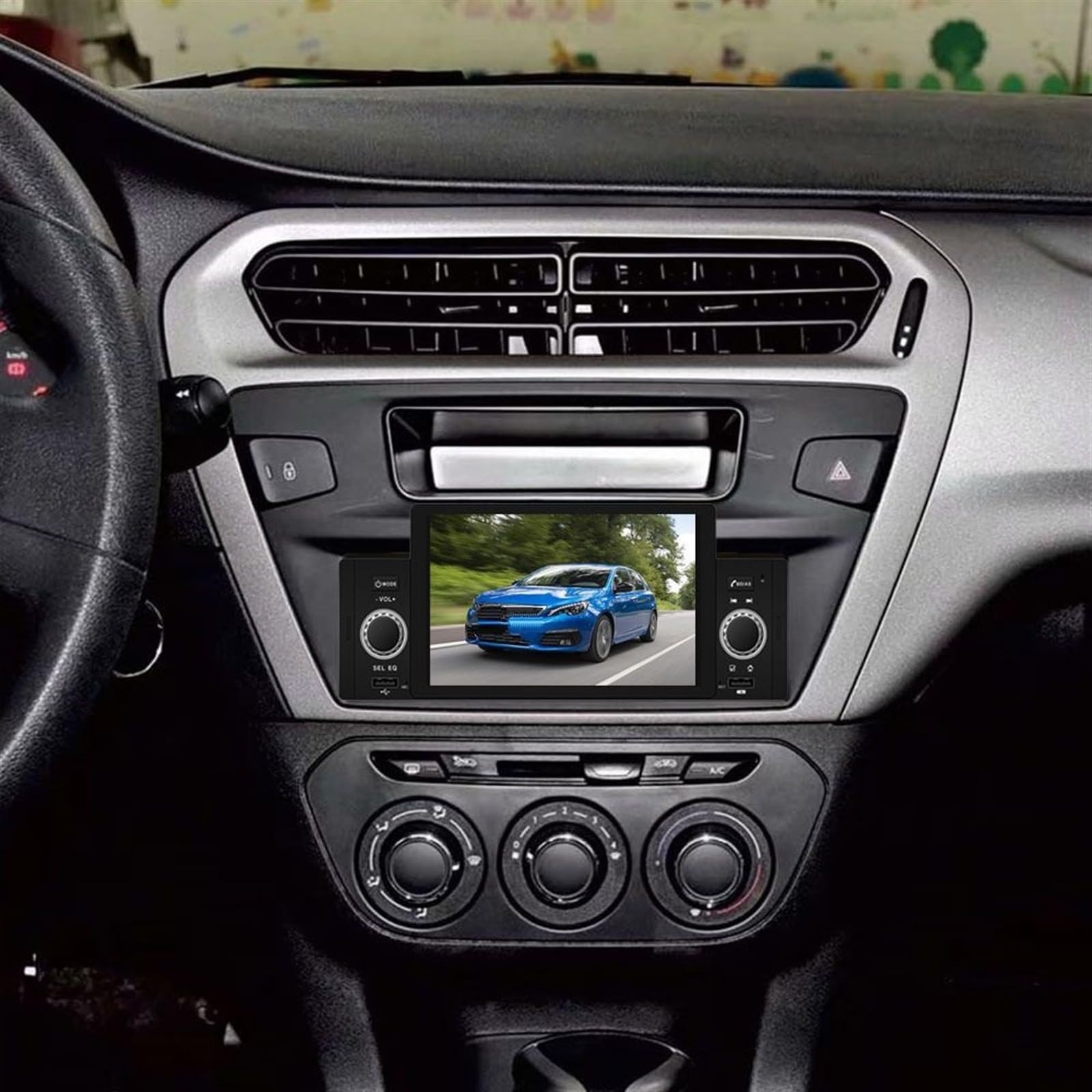 1Din Radio samochodowe IPS MP5 Odtwarzacz multimedialny Bluetooth Autoradio Stereo Video Mirror Link 1 Din Nissian Odtwarzacz wideo do samochodu(1 din radio)