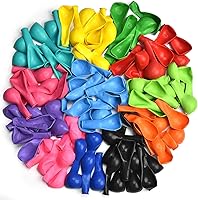 Kolavia 100 Pack 12 Inch Latex Party Balloons - Thick Durable Assorted Rainbow Colors for Birthdays, Weddings, Helium Balloons