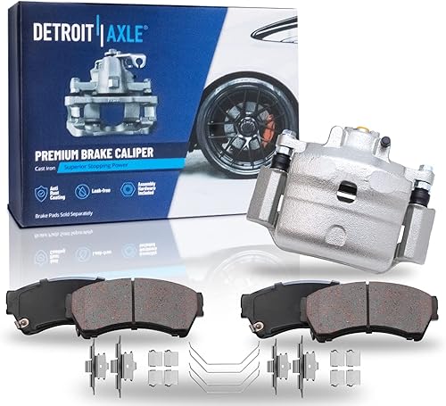 Miniatura 110 de Detroit Axle - Pastillas de freno para Chevy Trailblazer GMC Envoy Pastillas de freno de cerámica w/Hardware Buick Rainier Isuzu Ascender Olds