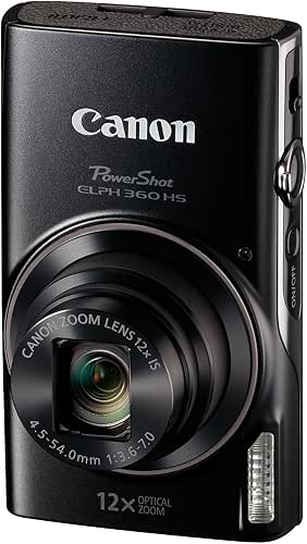 Canon PowerShot ELPH 360 Digital Camera w/ 12x Optical Zoom