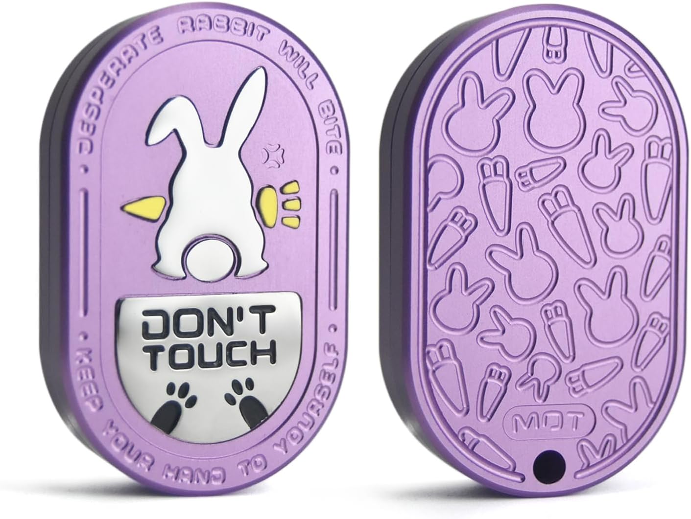Rabbit Fidget Toys for Adults - Mechanical Fidget Slider with Ratchet-Like Sound & Haptic Feedback, Office Executive Desk Toys for Stress & Anxiety Relief (Aluminum Purple)