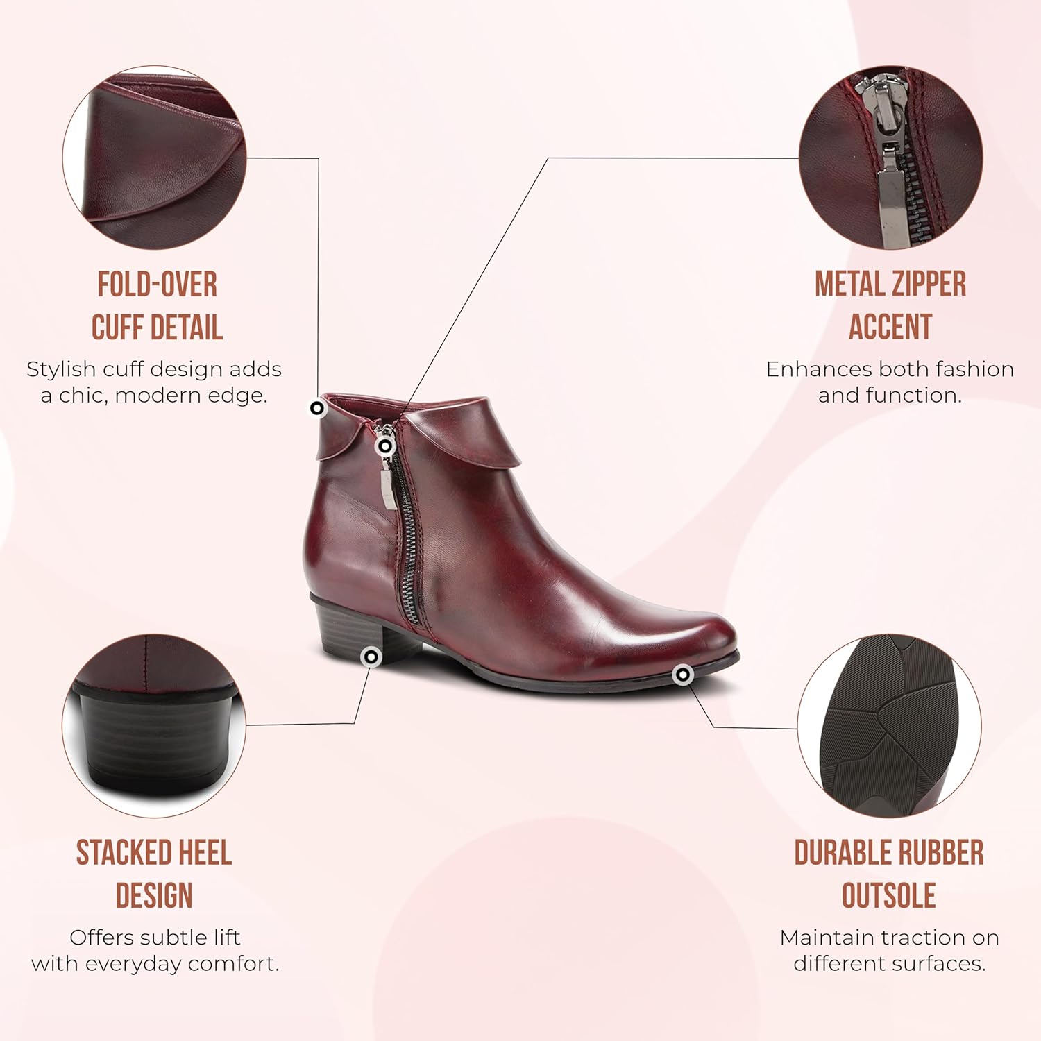 Spring Step Women's Stockholm Low-Shaft Pull-On Bootie Black EU 36/5.5-6