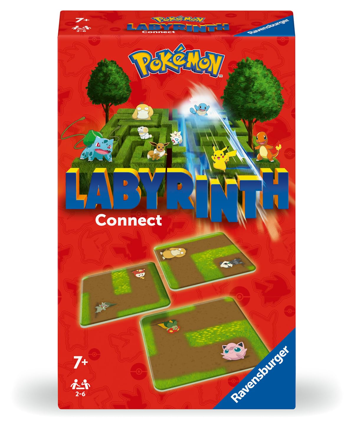 Ravensburger - Jeu de société - Pokémon - Labyrinth Connect - Jeu de Plateau en Famille - Observation et Chance - À partir de 7 Ans - De 2 à 4 Joueurs - 22579