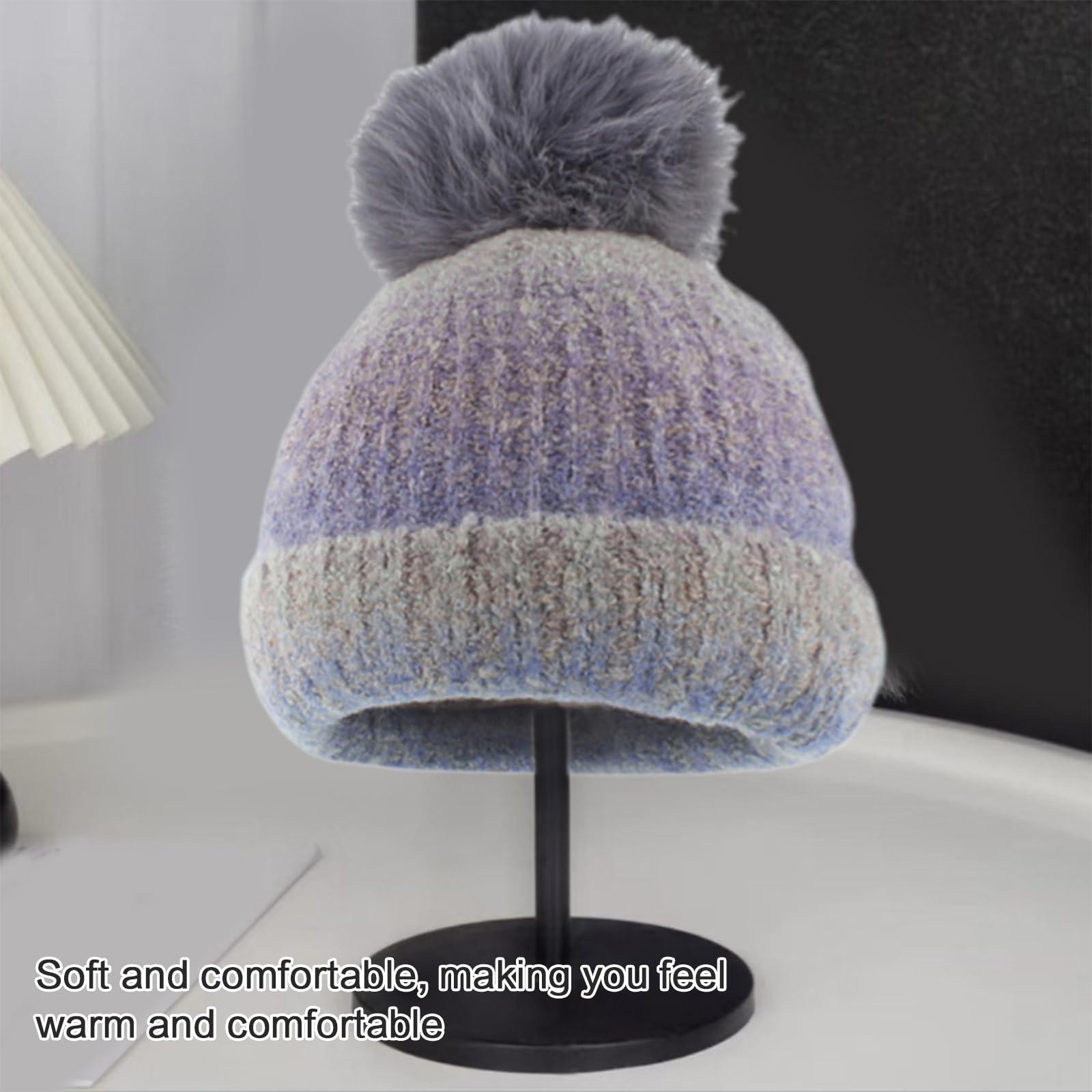 Set di cappello, sciarpa e guanti per adulti, unisex, per attività invernali all'aperto, caldo, per sci, escursionismo, berretto termico lavorato a maglia, sciarpa e guanti
